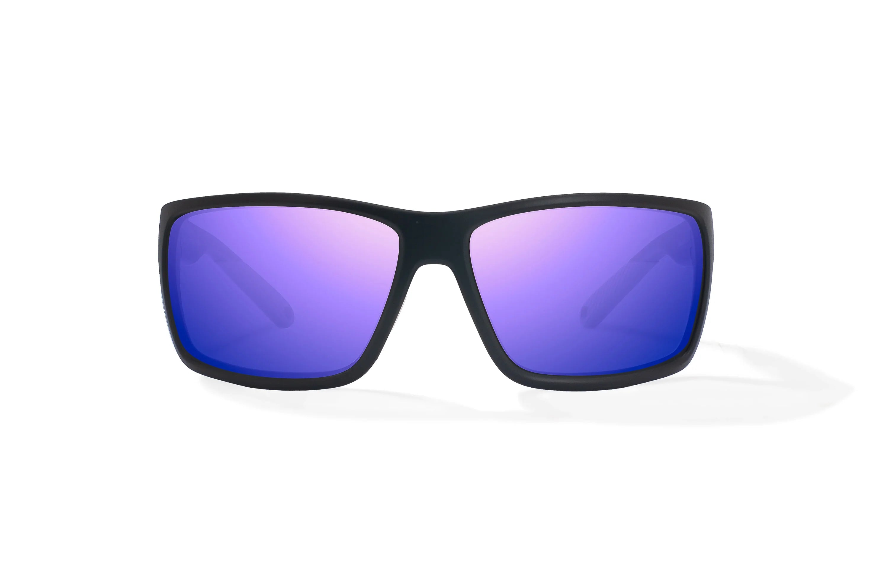 Bajio - Bales Beach - Black Matte & Violet Mirror Lens