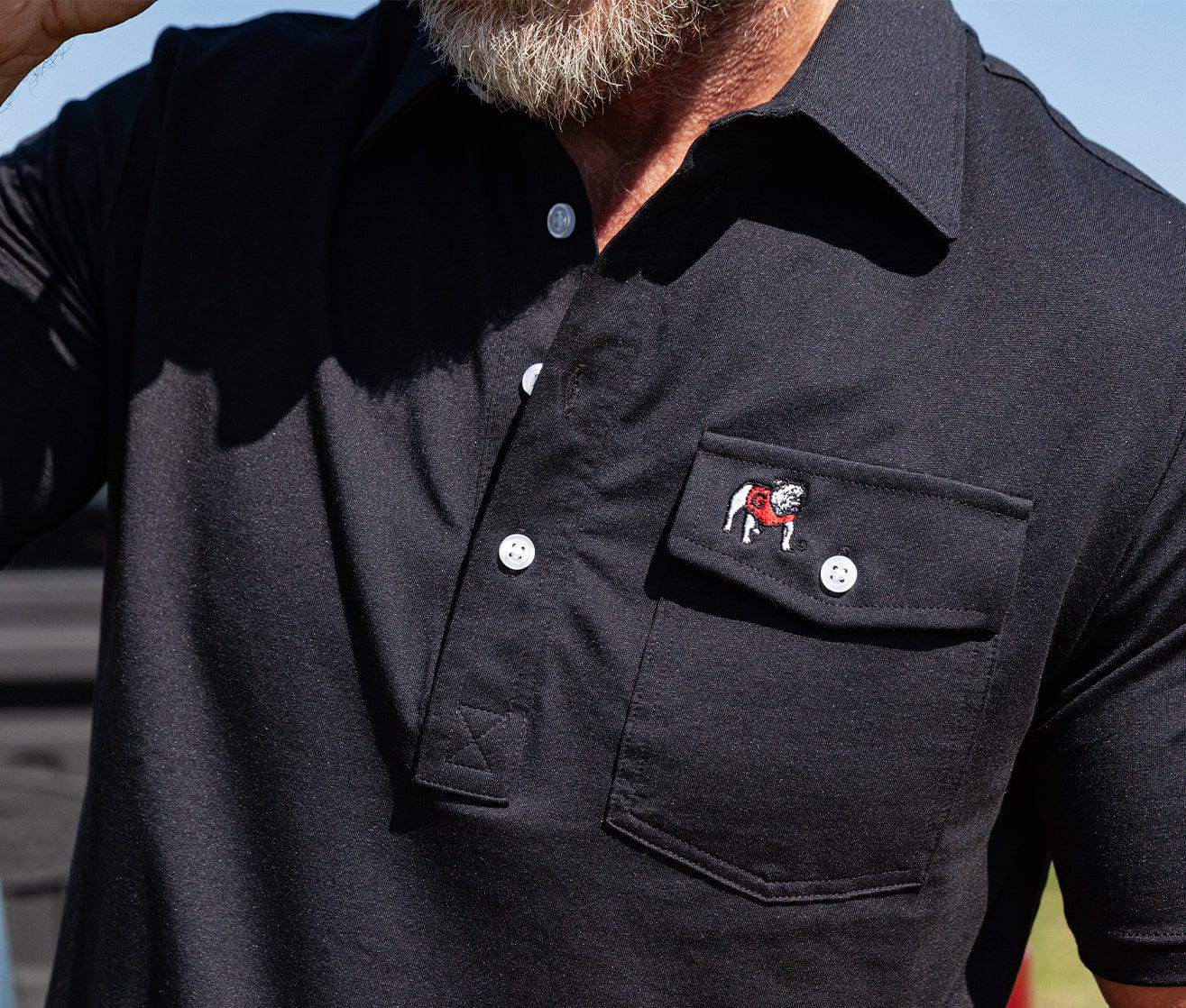 Criquet - Performance Jersey Players Shirt - Bulldog - Black