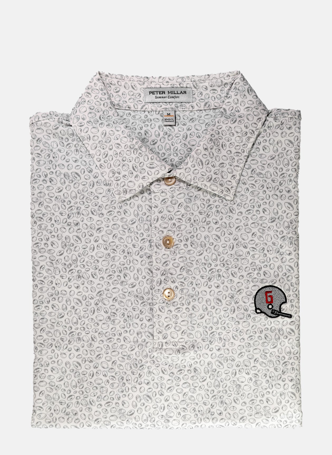 Peter Millar - 1962 Helmet Blitz Performance Jersey Polo - White/Gale Grey