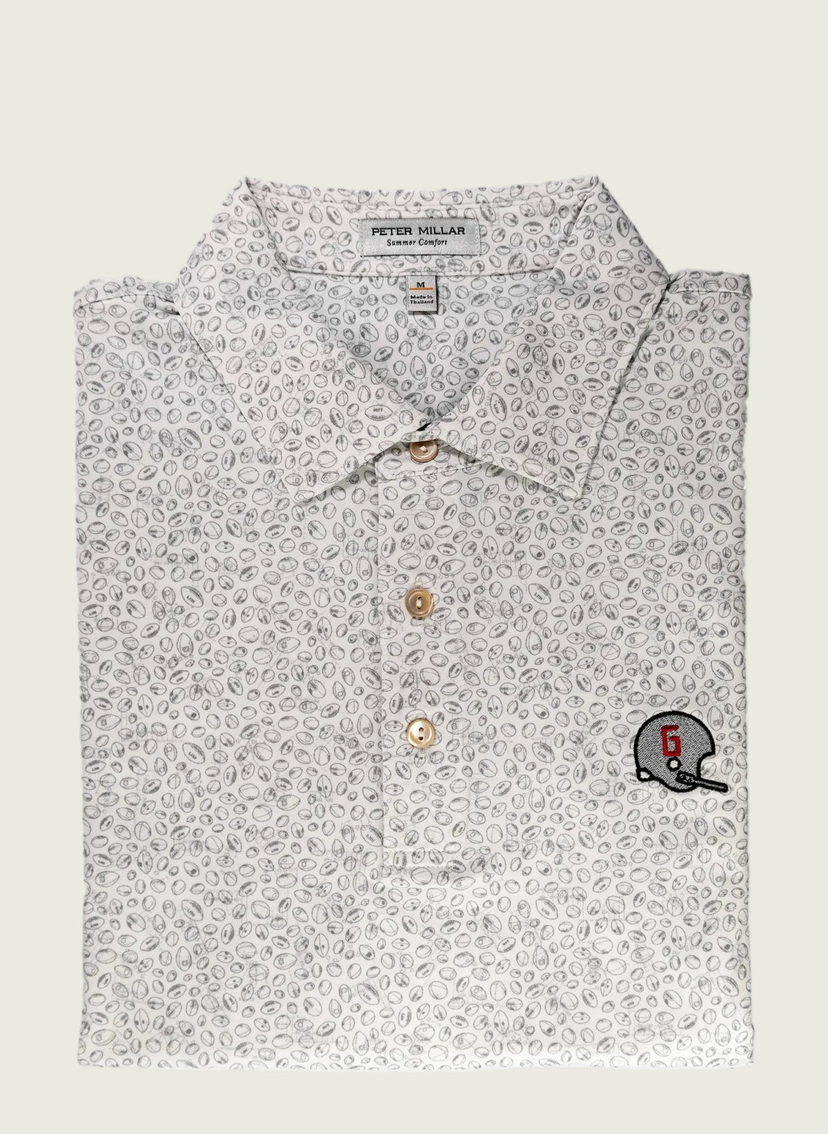 Peter Millar - 1962 Helmet Blitz Performance Jersey Polo - White/Gale Grey