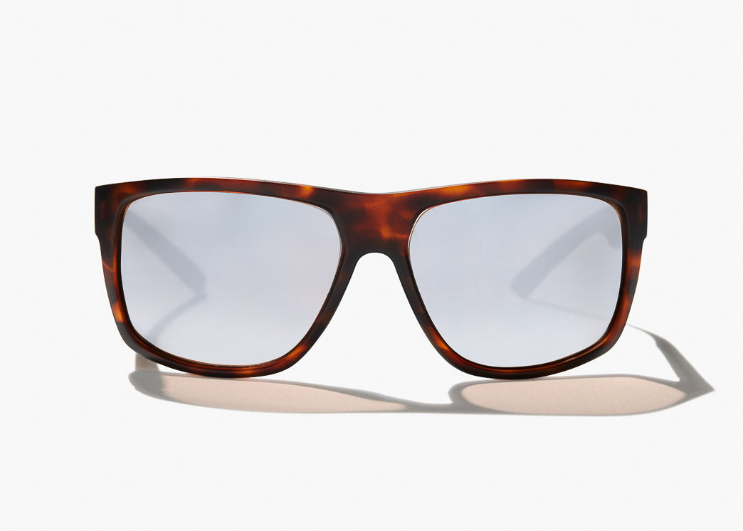 Bajio - Boneville Dark Tort Matte Frame - Glass Silver Mirror Lenses