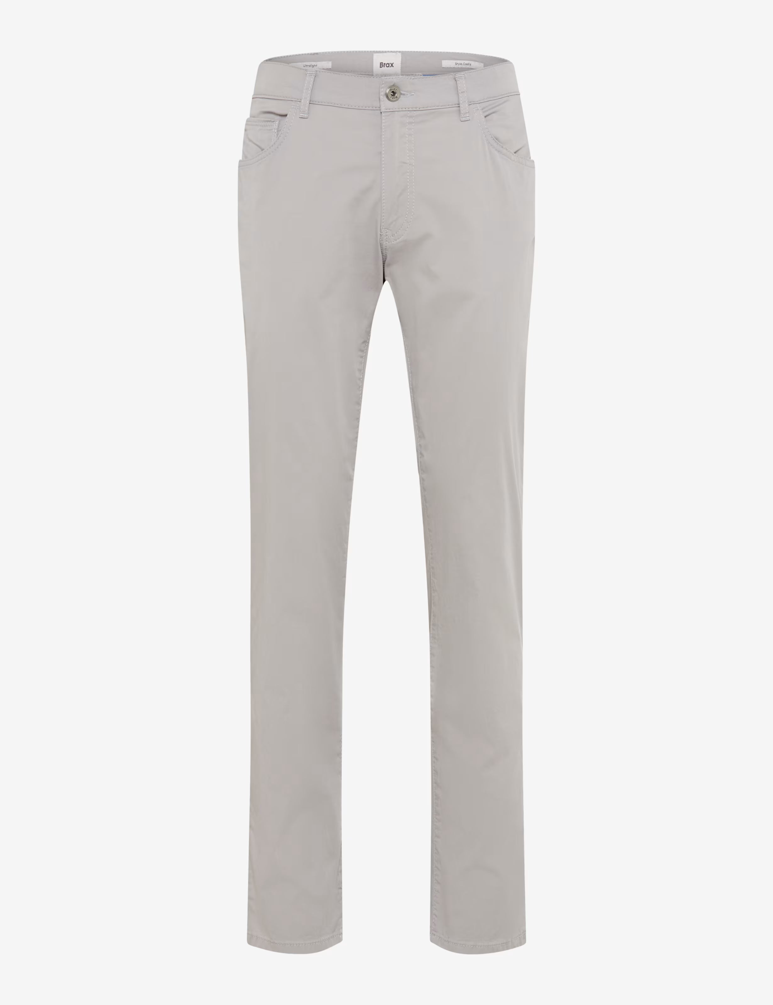 BRAX - Cadiz Ultralight Satin Five Pocket - Light Grey