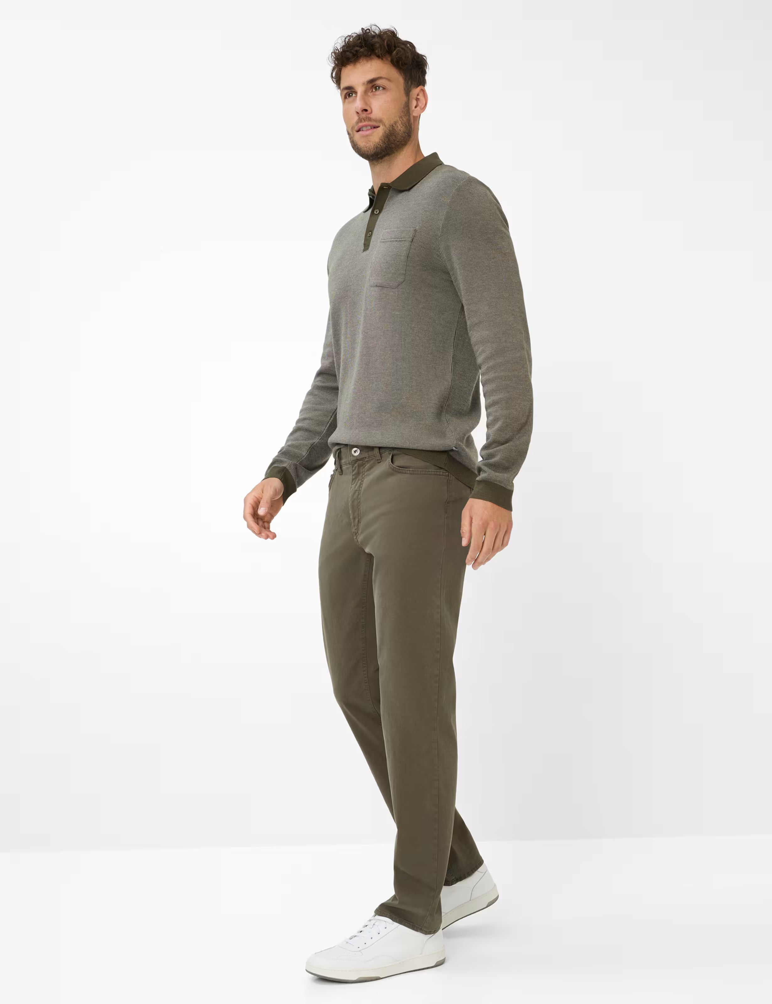 BRAX - Cooper Five Pocket Pants - Olive