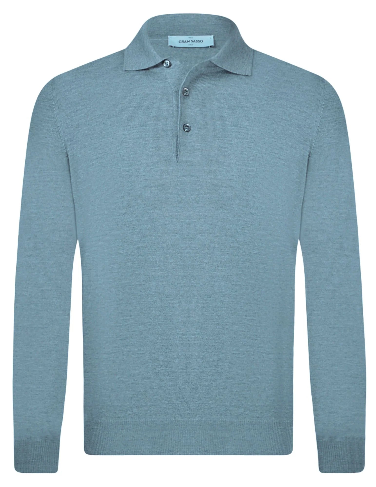 Gran Sasso - Three Button Vintage Merino - Light Blue 523