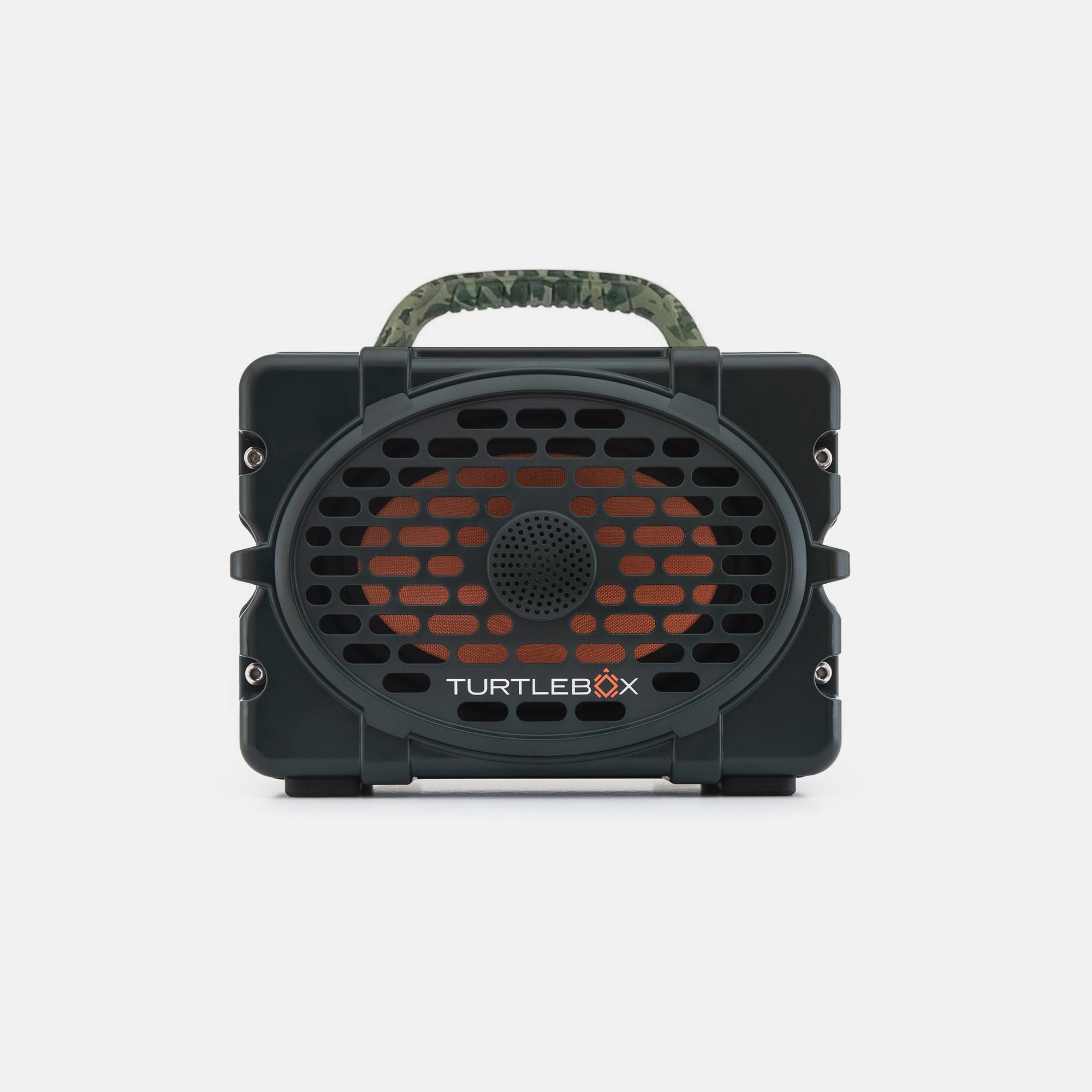 Turtlebox Audio - Outdoor Speaker Gen 3 - Green + Camo Handle