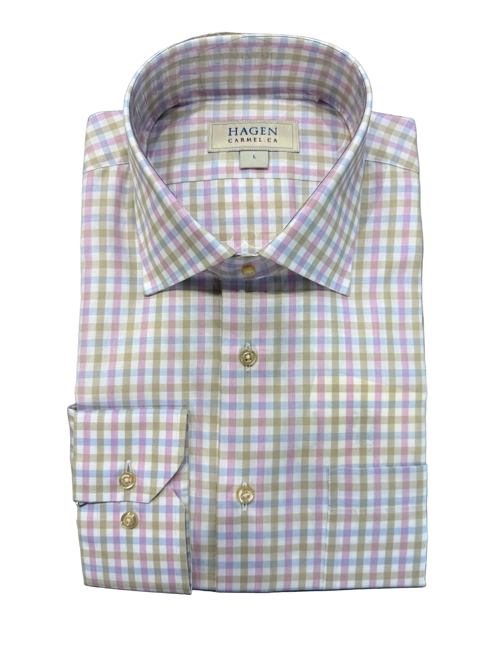Hagen Pink & Tan Summer Check