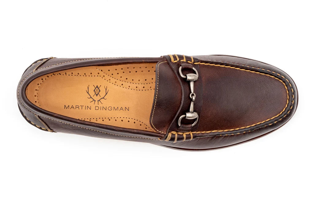 Martin Dingman - All American Saddle Leather Horse Bit Loafers - Walnut