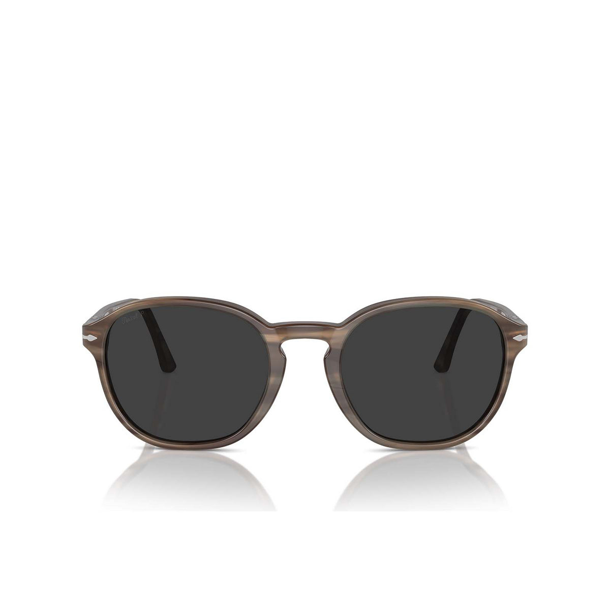 Persol - PO3343S - Striped Brown w/ Polar Black Grey