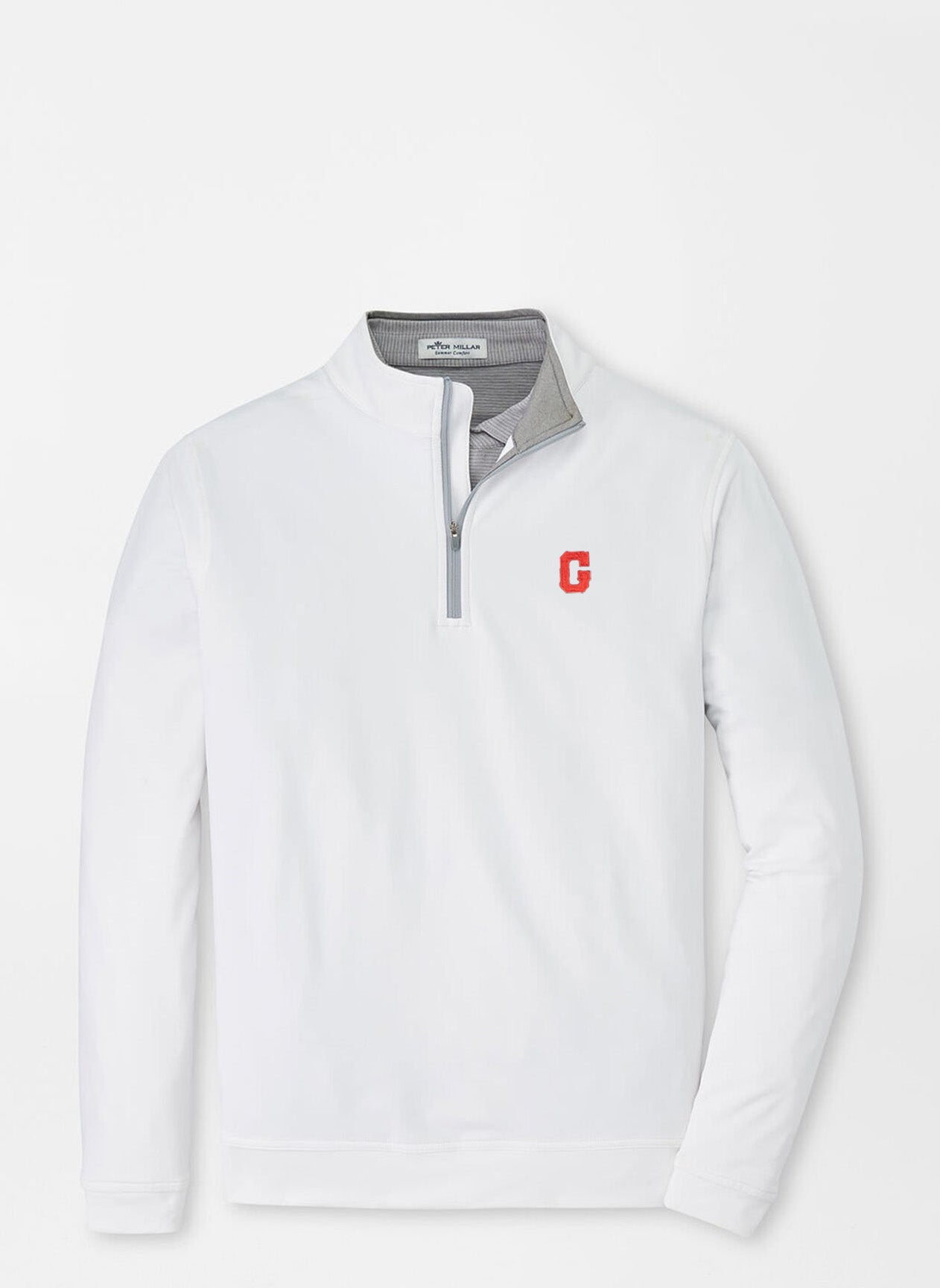 Peter Millar - Red G Perth Solid Stretch Quarter Zip
