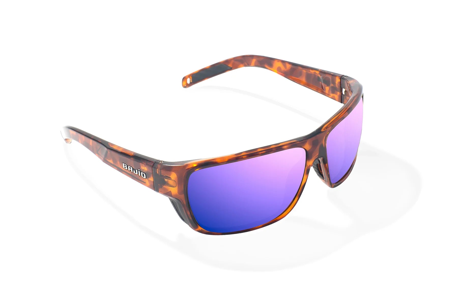 Bajio - Rigolets - Brown Tortoise Gloss & Violet Mirror Glass Lens