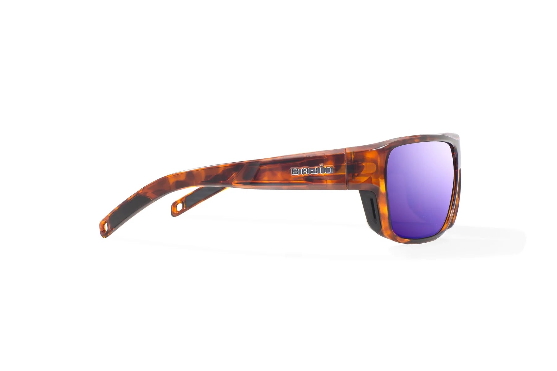 Bajio - Rigolets - Brown Tortoise Gloss & Violet Mirror Glass Lens