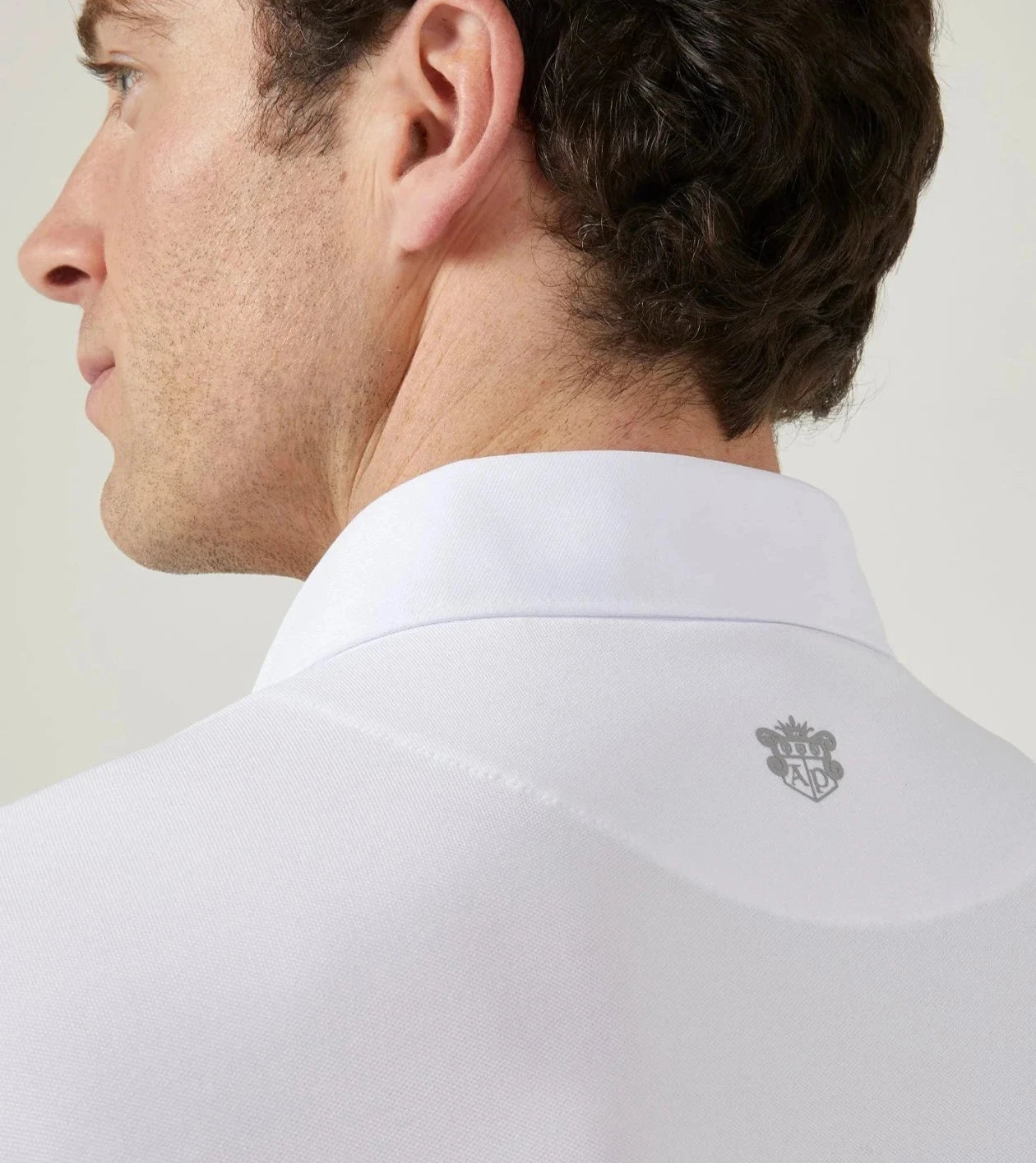 Alan Paine - Georgia Script™ Rockbourne Performance Polo - White