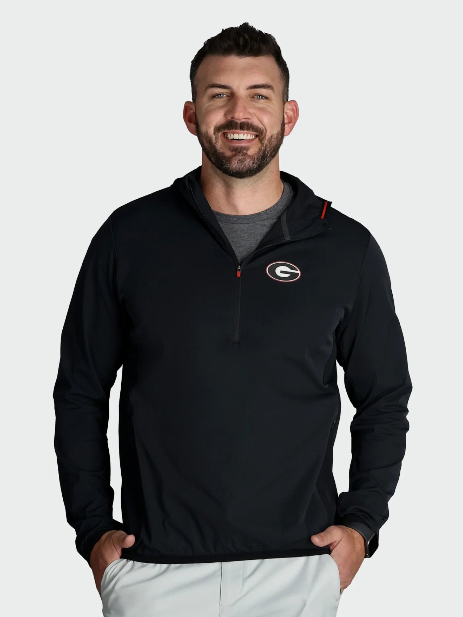 BCKR - Cool One UPF Pullover Georgia Bulldogs - Black
