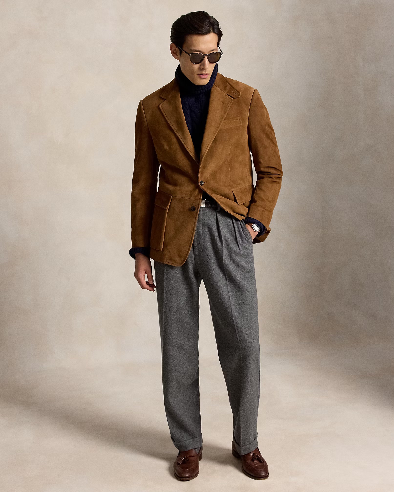 Ralph Lauren - The RL67 Suede Jacket - New Pale Russet