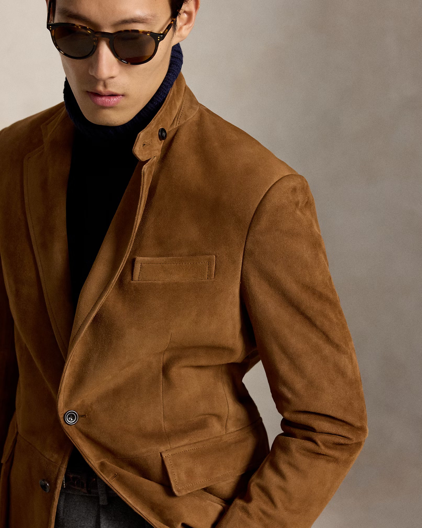 Ralph Lauren - The RL67 Suede Jacket - New Pale Russet