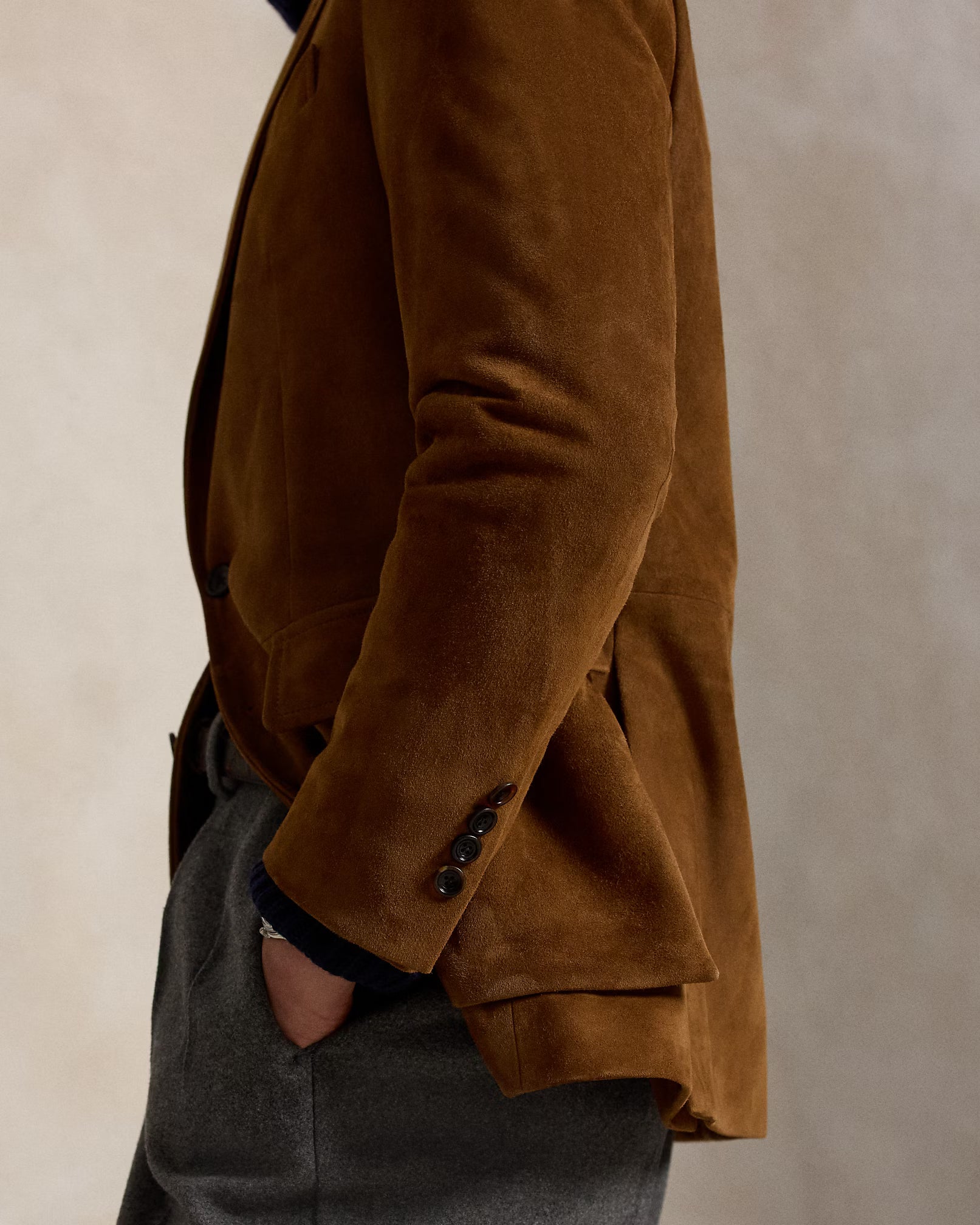 Ralph Lauren - The RL67 Suede Jacket - New Pale Russet
