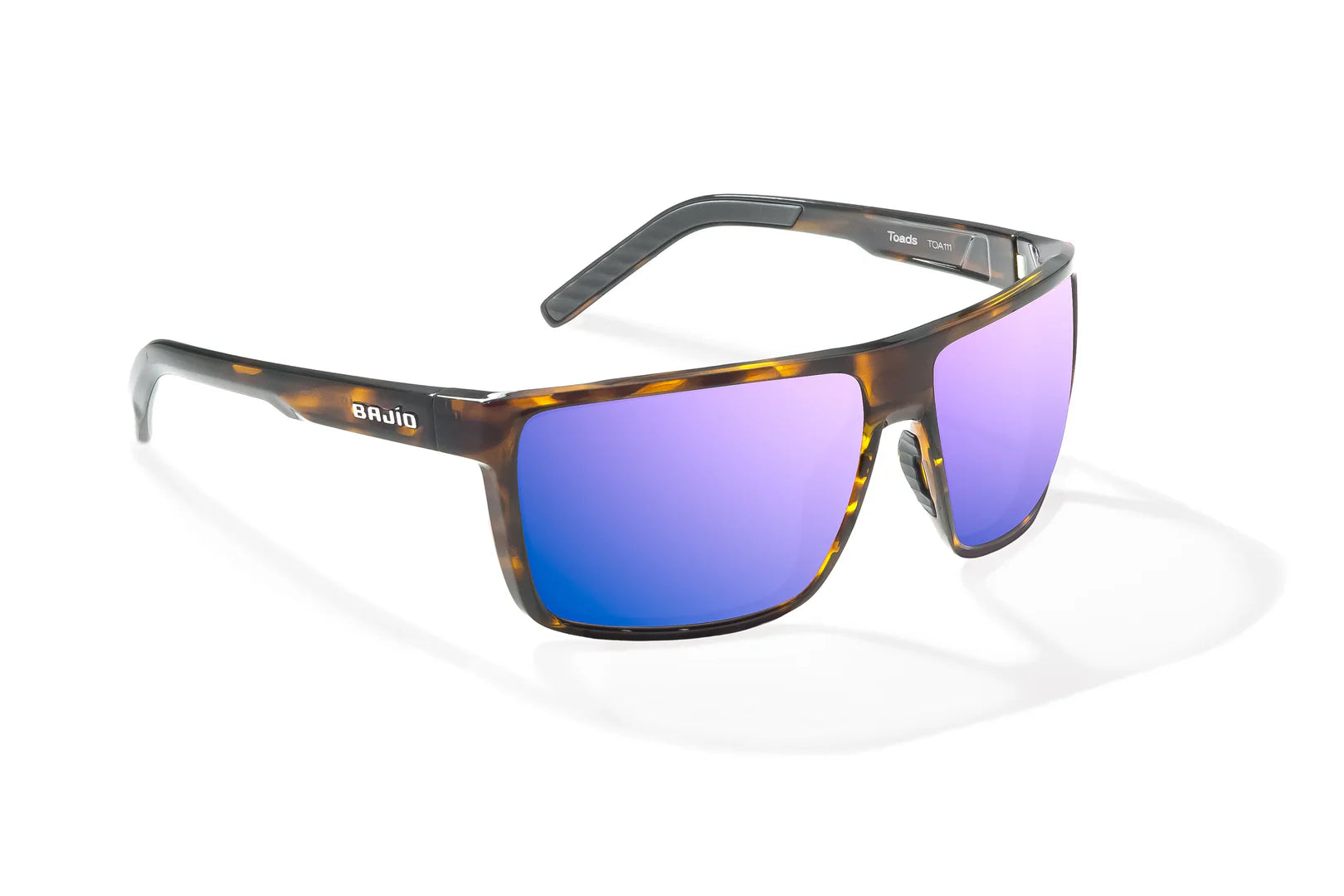 Bajio - Toads - Brown Tortoise Glass & Violet Mirror Lens
