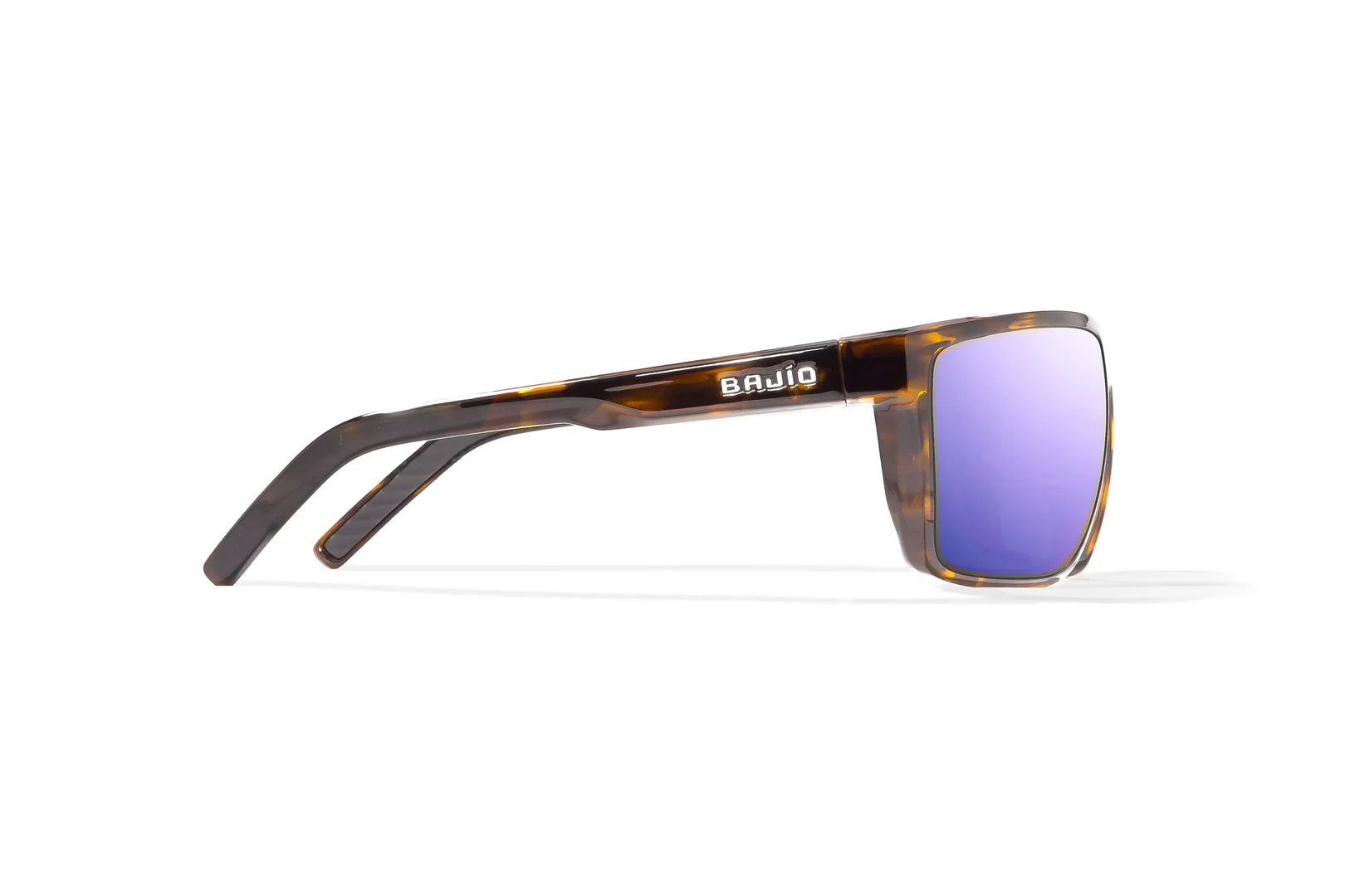 Bajio - Toads - Brown Tortoise Glass & Violet Mirror Lens