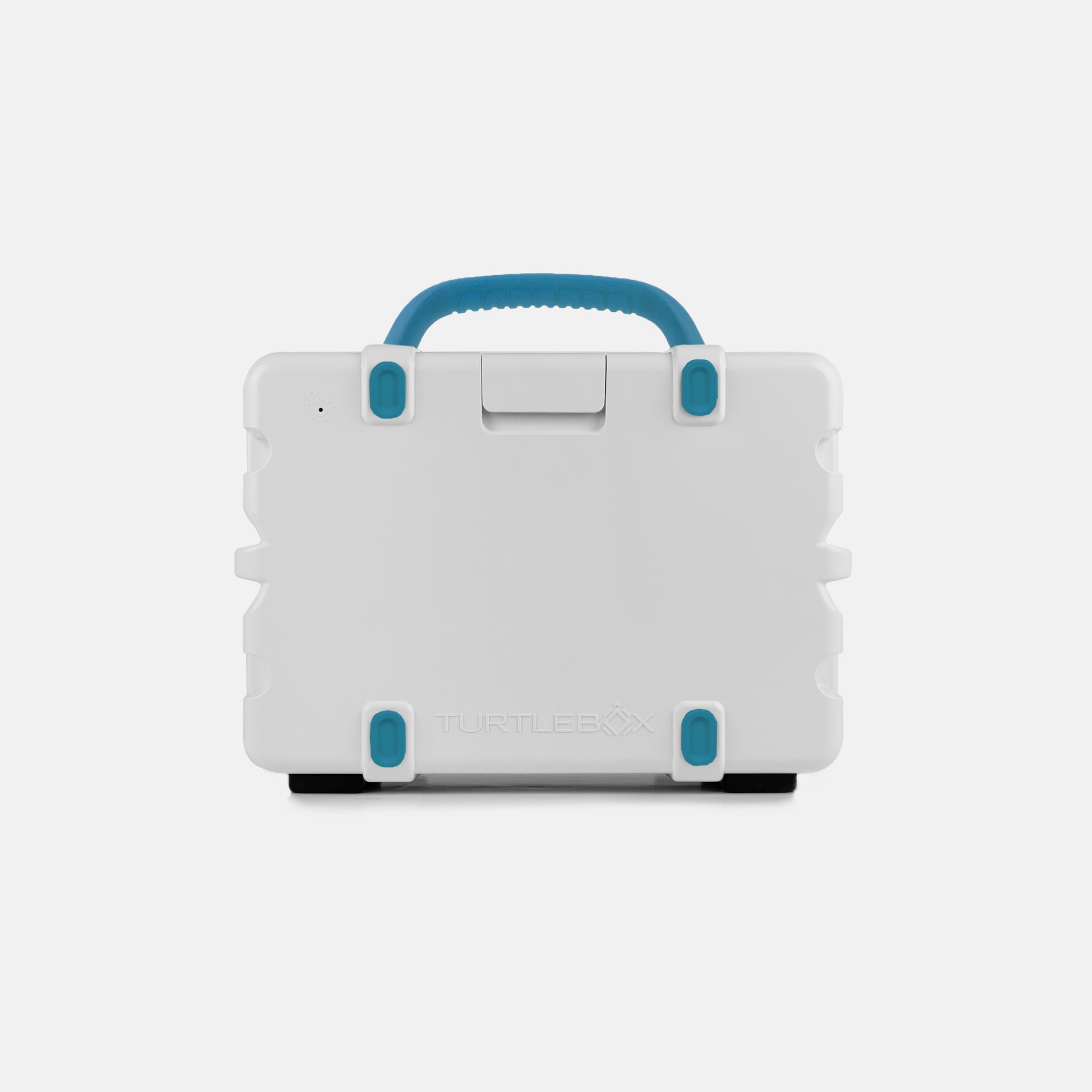 Turtlebox Audio - Outdoor Speaker Gen 3 - White + Blue Handle