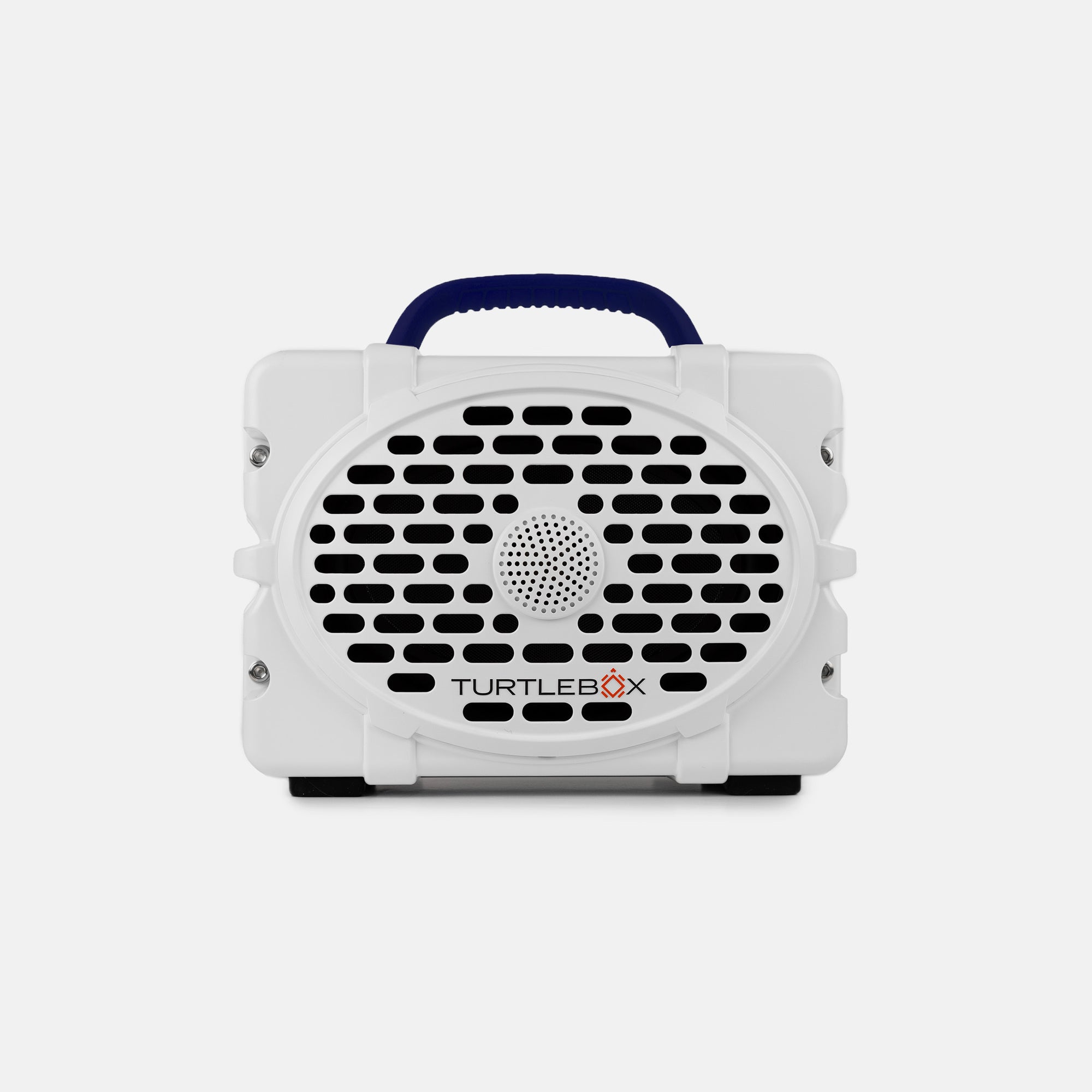 Turtlebox Audio - Outdoor Speaker Gen 3 - White + Navy Handle