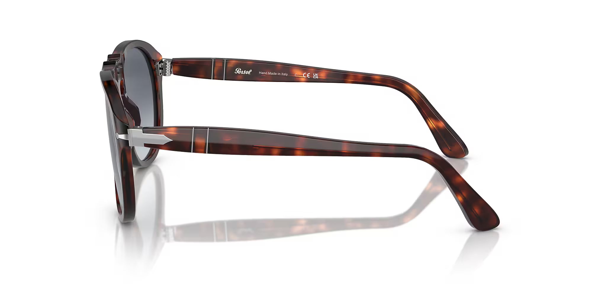 Persol - 649 Original - Madreterra Frame with Polar Gradient Blue Lens