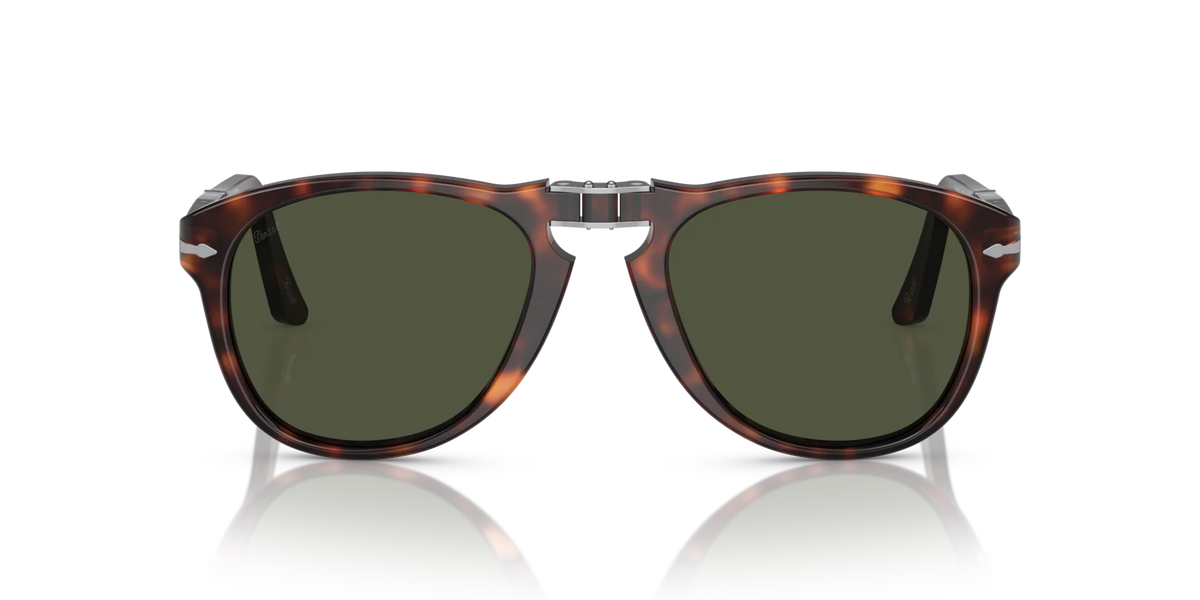 Persol - 0PO0714 - Folding Havana & Green Lens