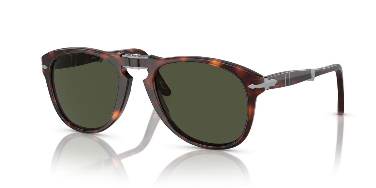 Persol - 0PO0714 - Folding Havana & Green Lens
