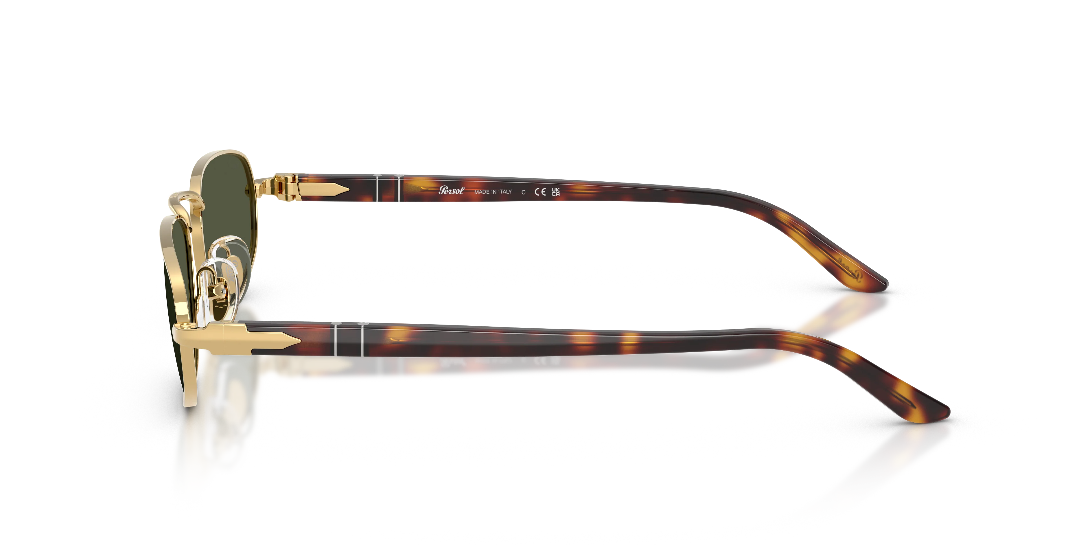 Persol - P01028S - Gold Frame & Green Lens