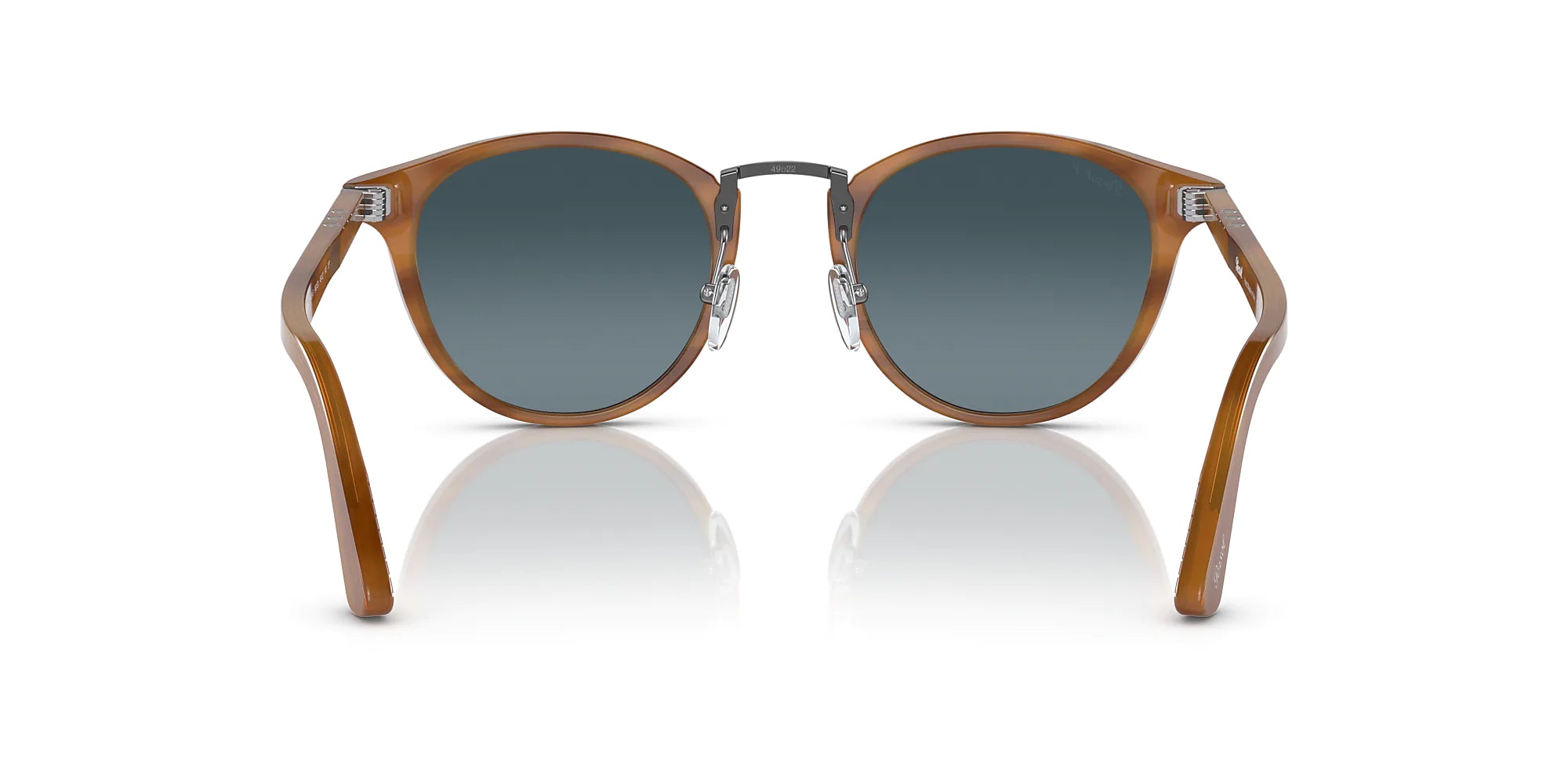 Persol - PO3108S - Striped Brown / Polar Gradient Blue