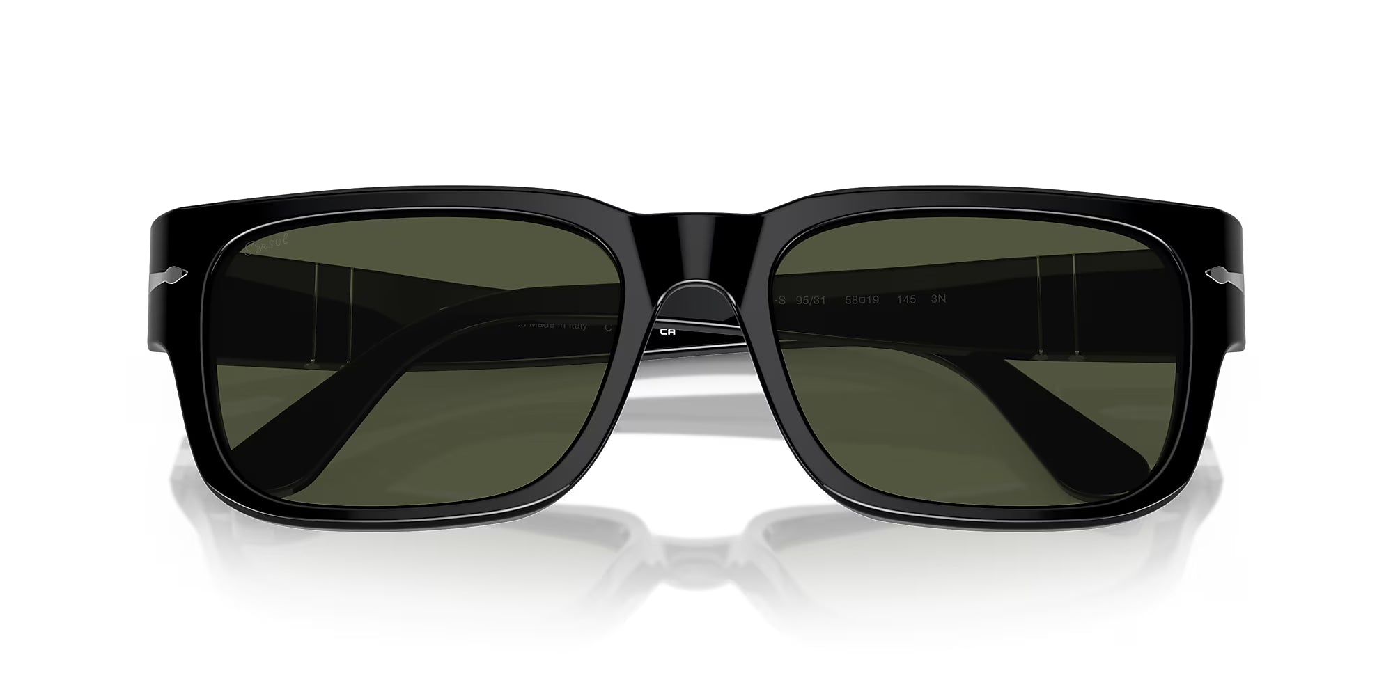 Persol - PO3315S - Black with Green Lenses