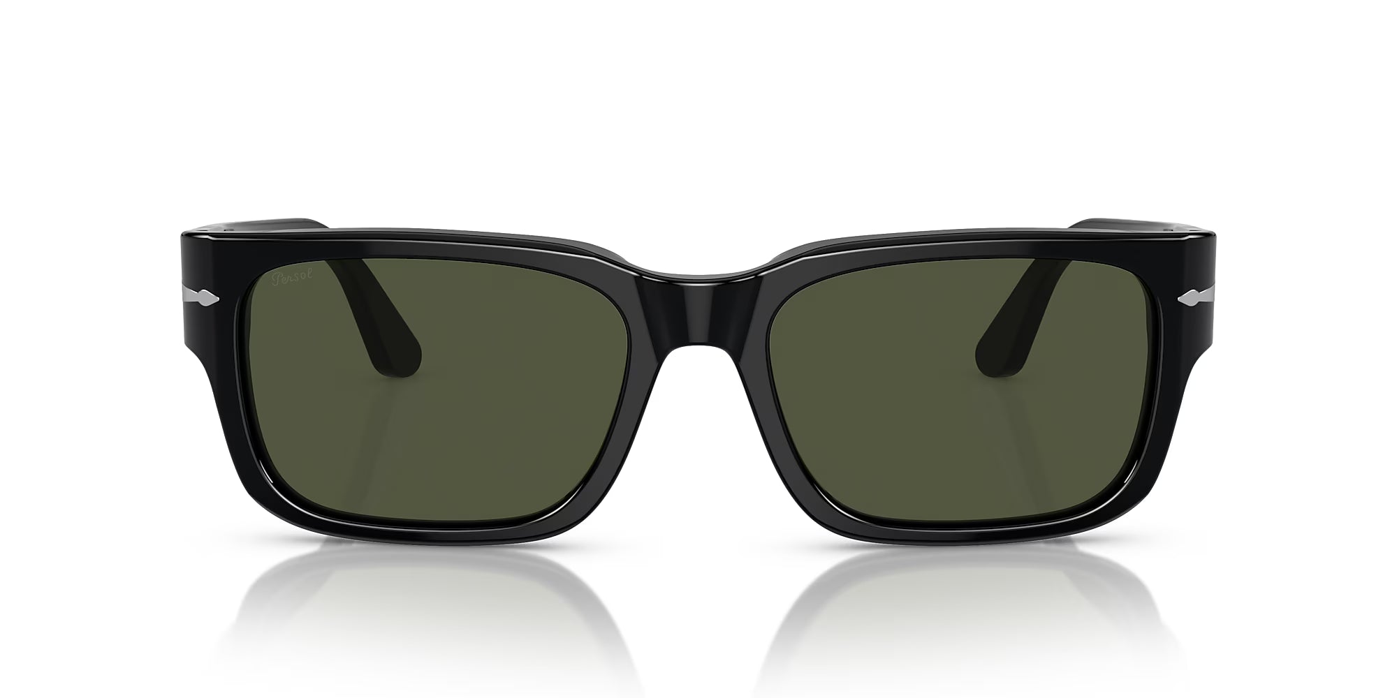 Persol - PO3315S - Black with Green Lenses