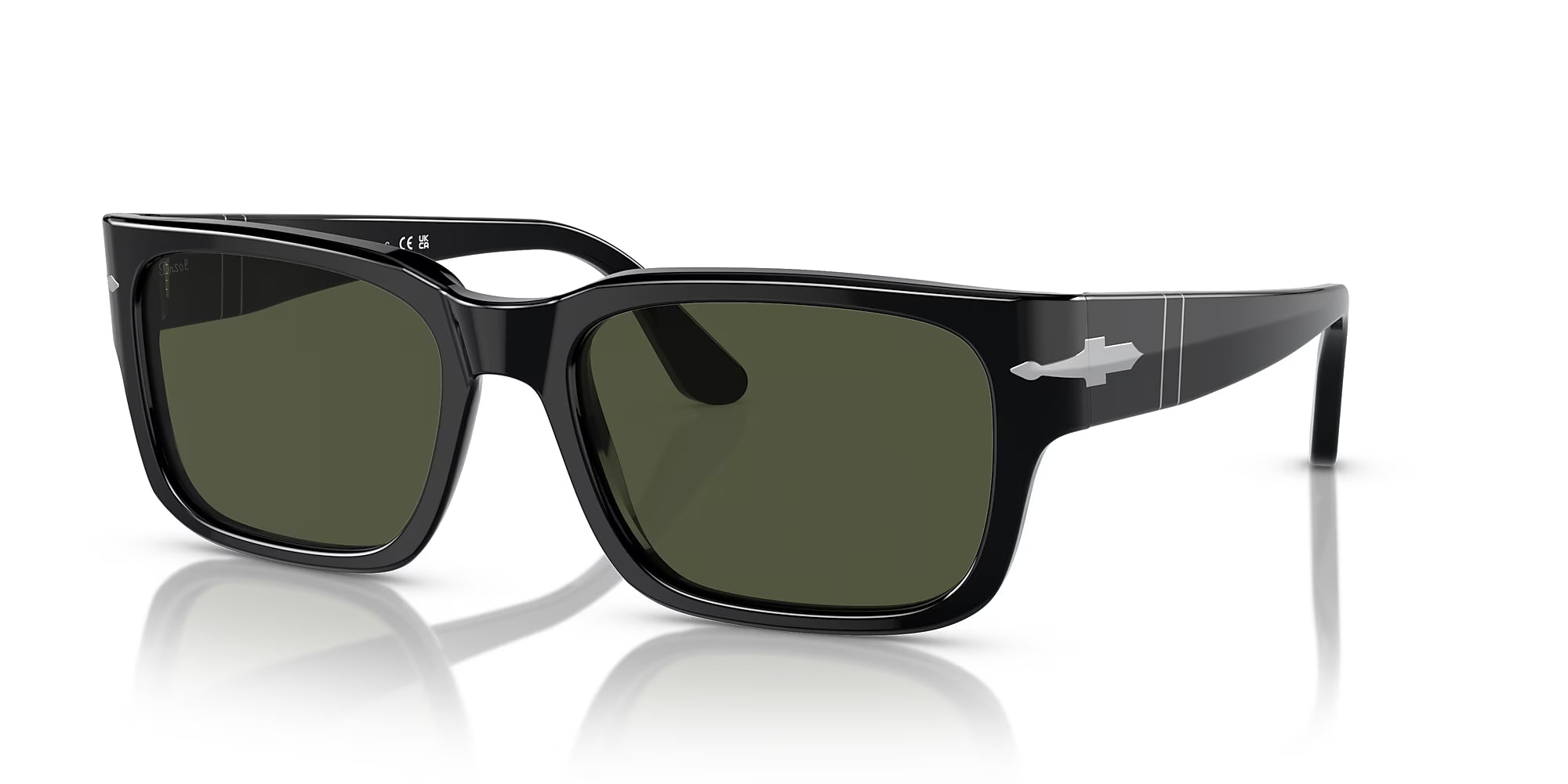 Persol - PO3315S - Black with Green Lenses