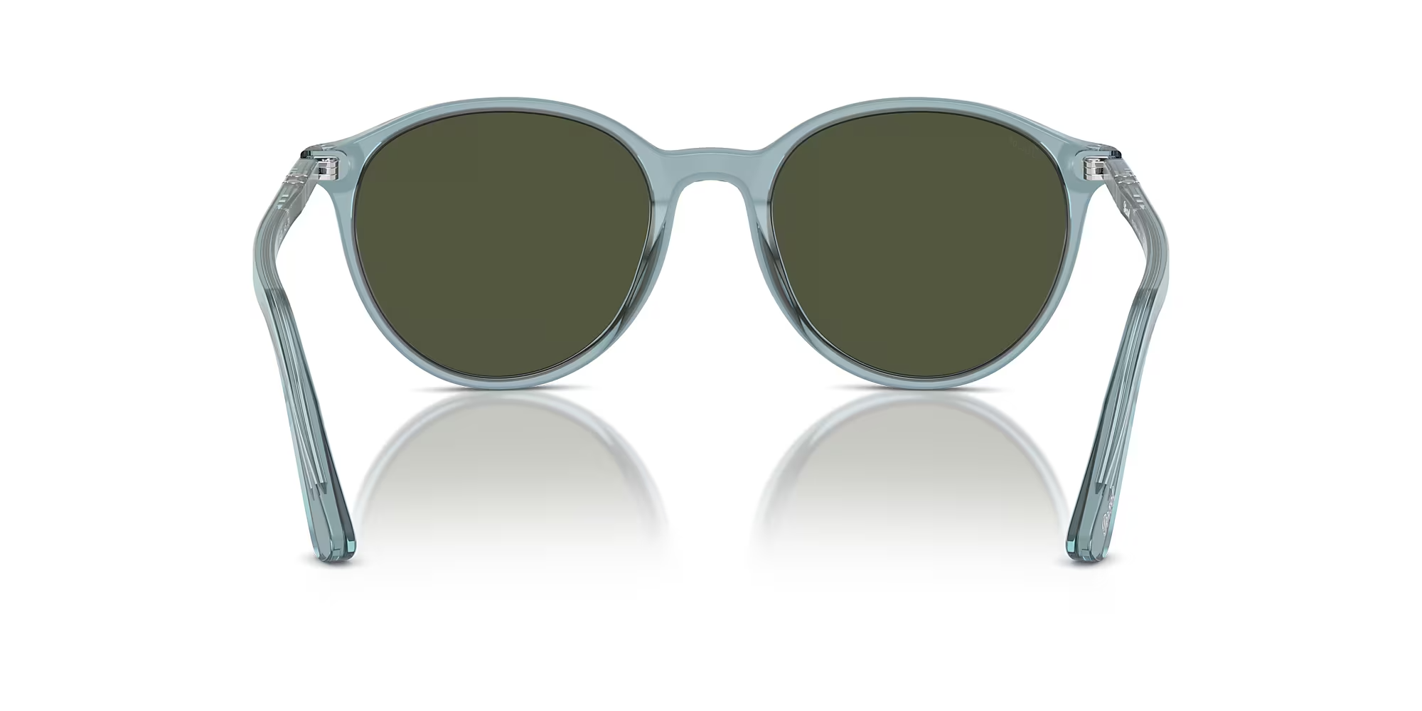 Persol - PO3350S Sunglasses - Transparent Blue Frame & Green Lenses