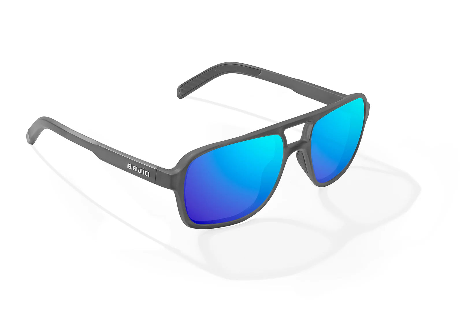 Bajio - 12 South - Gray Glass Matte & Blue Mirror Lens