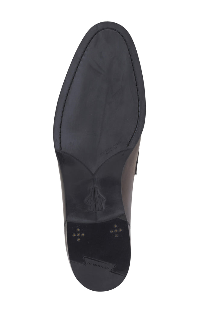 Black shoe sole on a white background