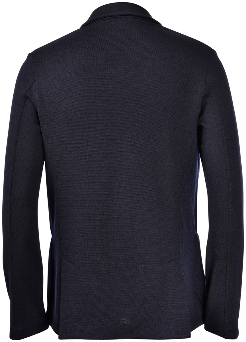 Gran Sasso - Rain Wool Knit Jacket - Navy