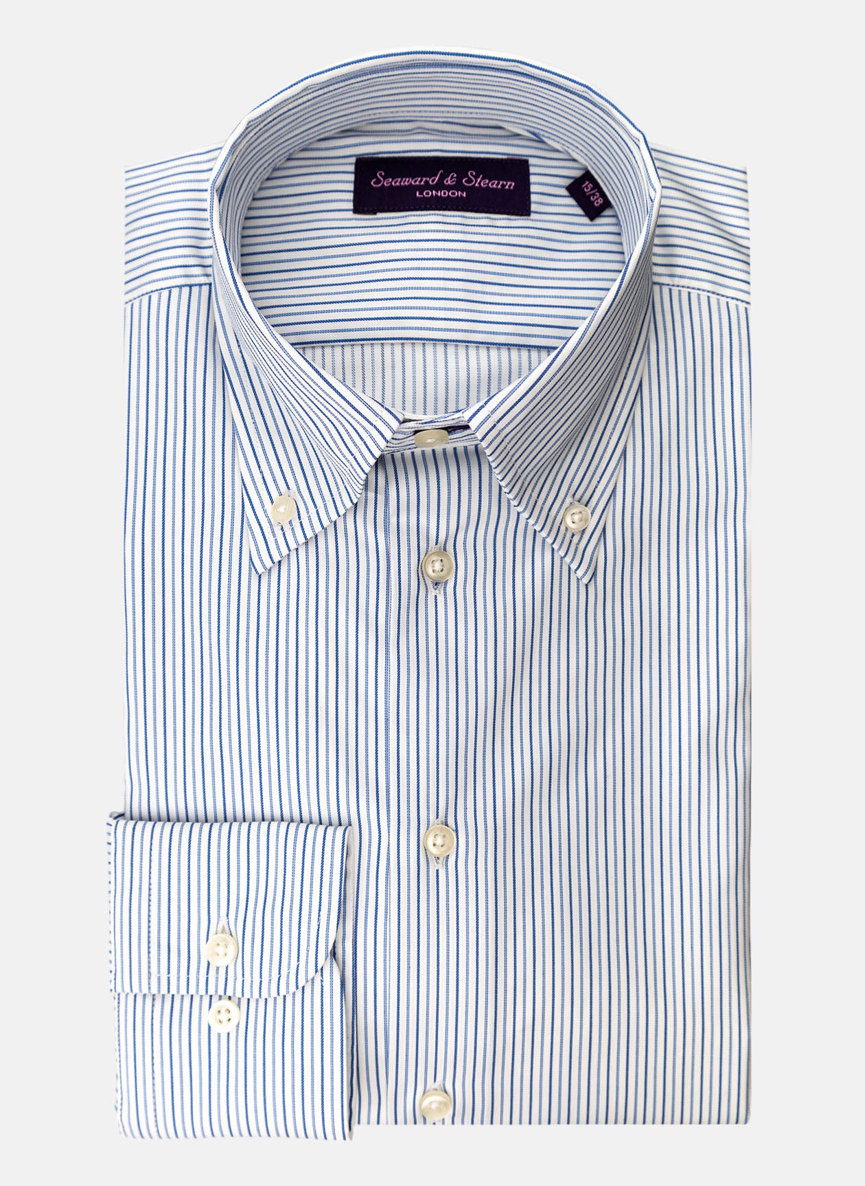Seaward & Stearn - Multi Blue Mini Stripe Shirt