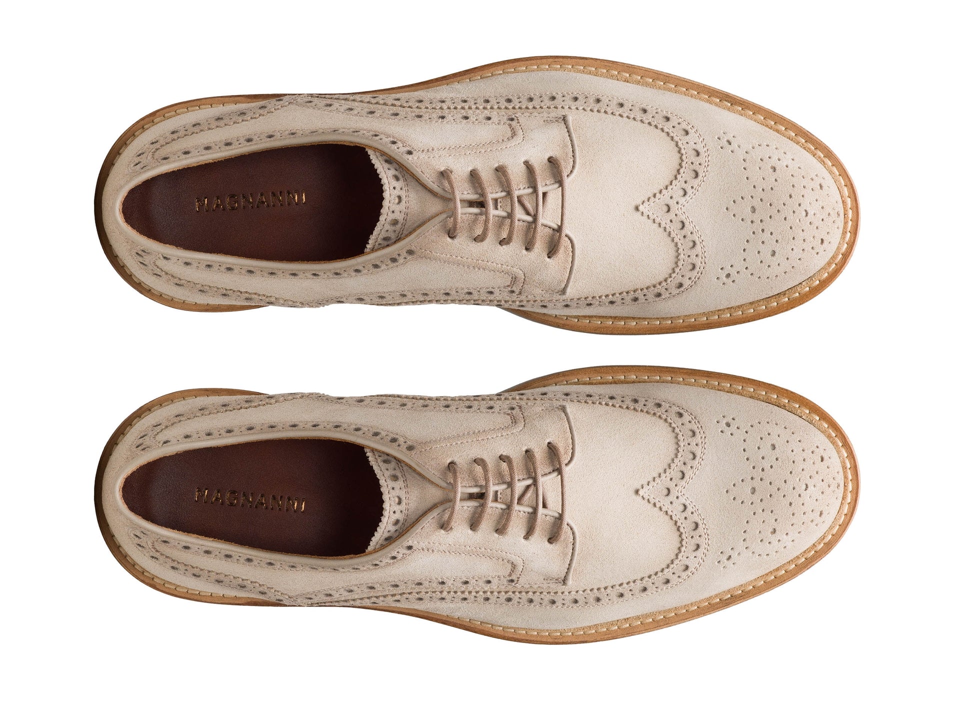 Magnanni - Apolo Wingtip - Salt Suede