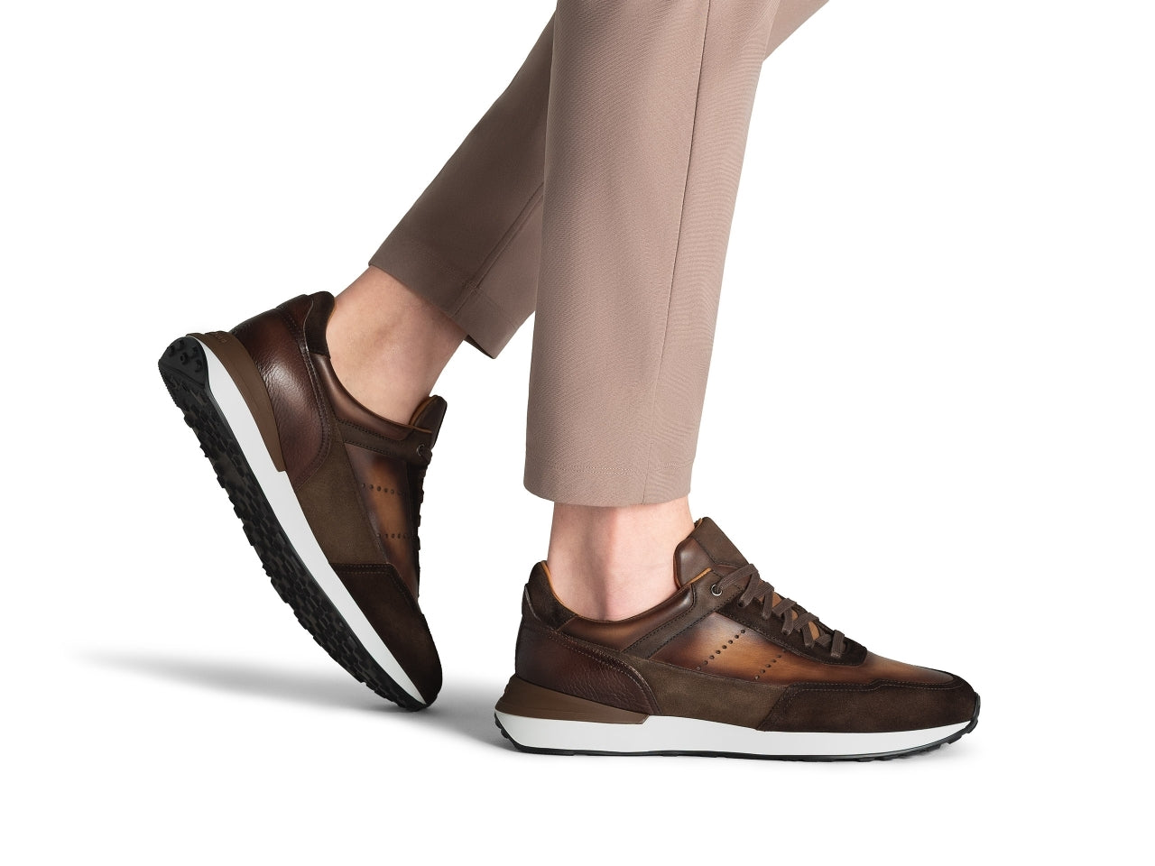 Magnanni - Bravo V - Midbrown Suede & Brown