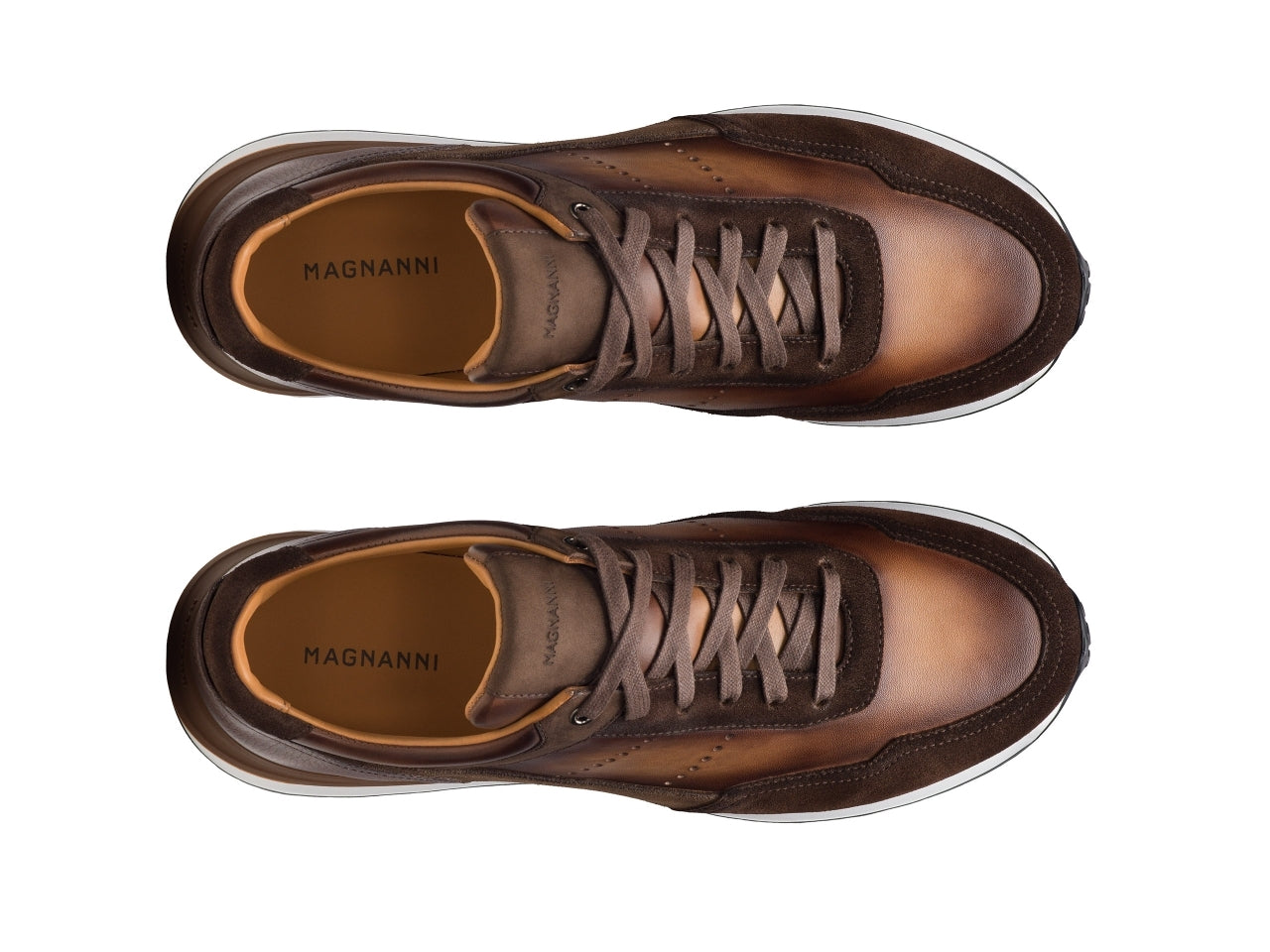Magnanni - Bravo V - Midbrown Suede & Brown
