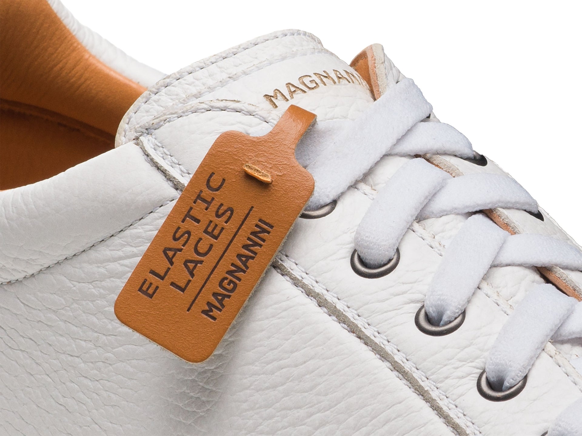 Magnanni - Cote Lo Stretch-Lace - Tumbled White