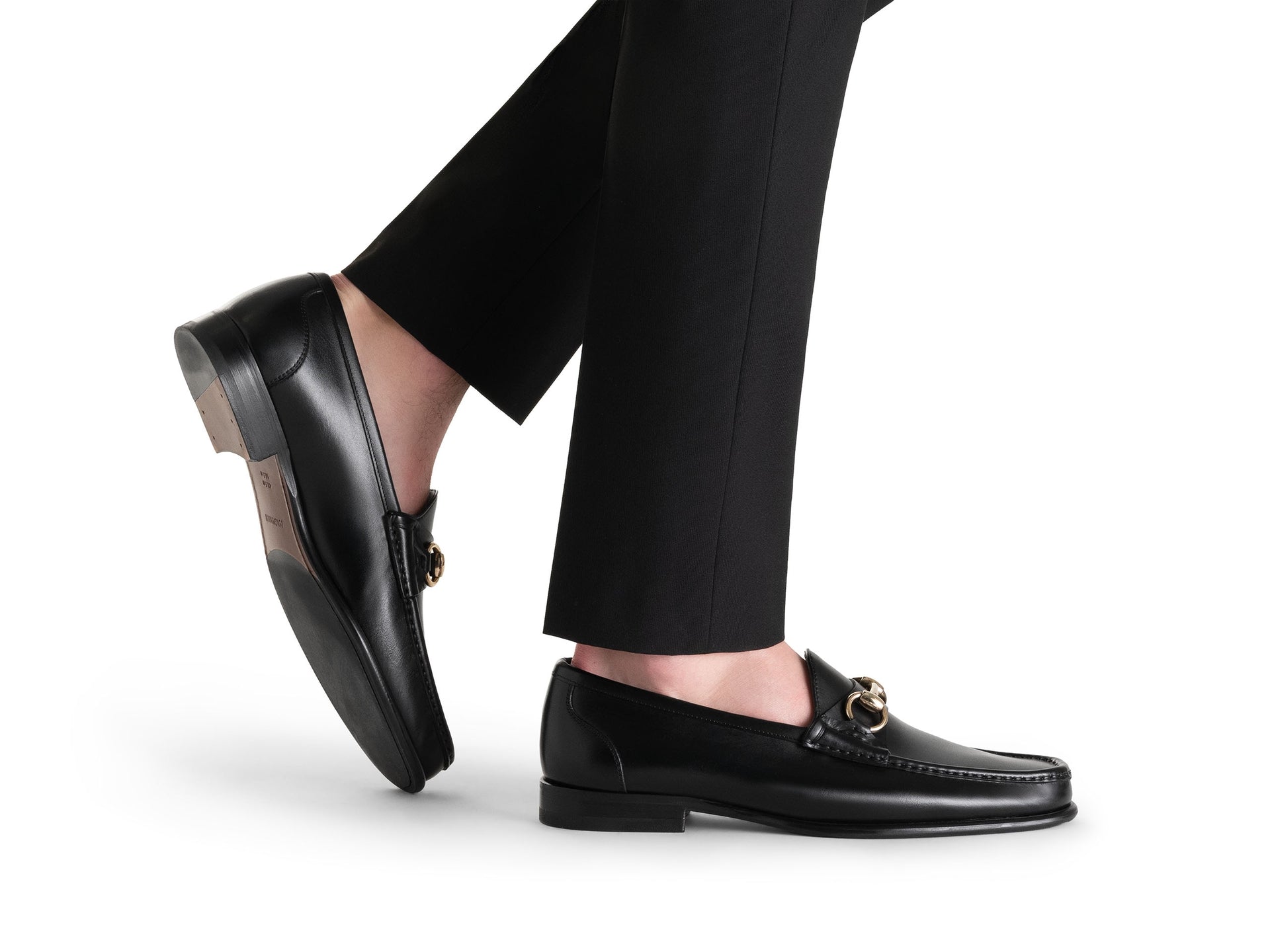 Magnanni - Ginacarlo Moc Toe Bit Loafers - Black