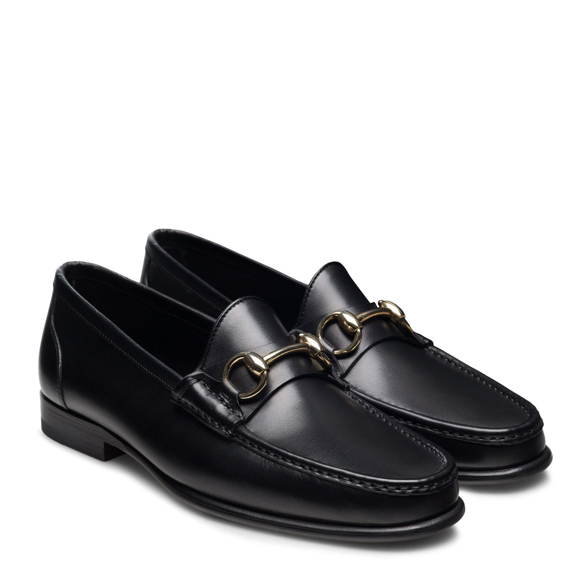 Magnanni Horsebit Loafers 9.5 M Black Leather Slip On Dress Shoes 18456 Spain Magnanni - Ginacarlo Moc Toe Bit Loafers - Black main image 3