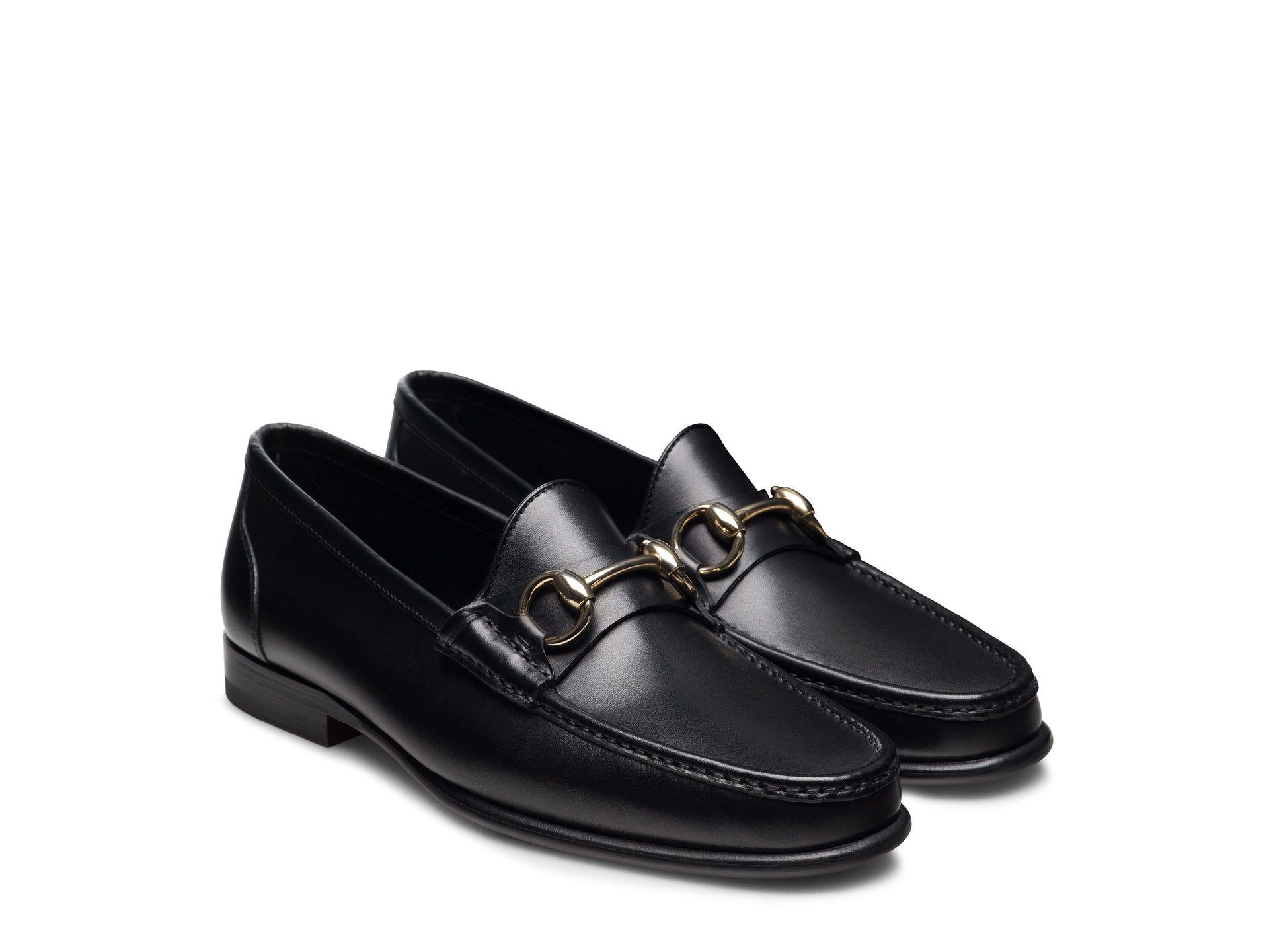 Magnanni - Ginacarlo Moc Toe Bit Loafers - Black