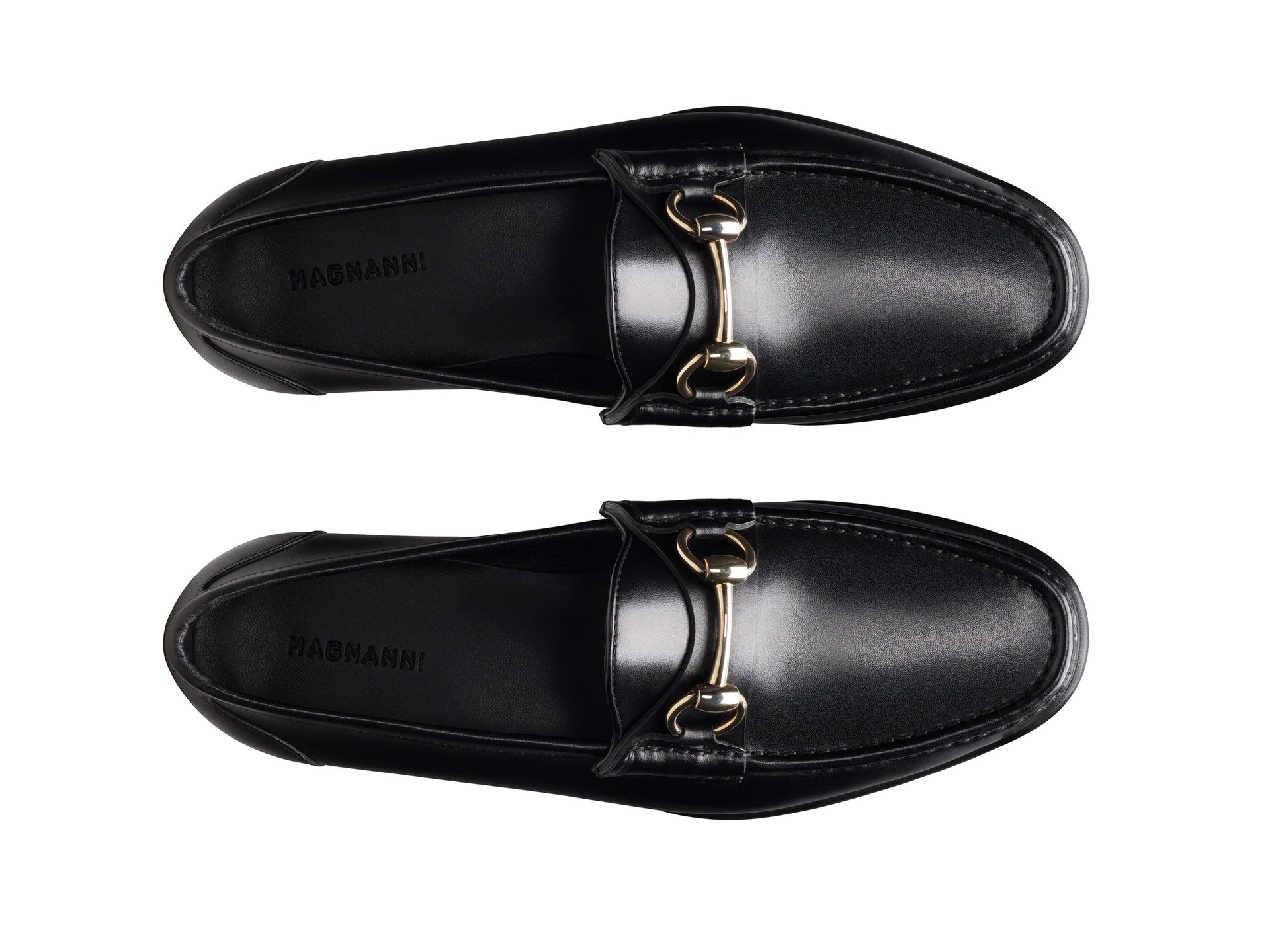 Magnanni - Ginacarlo Moc Toe Bit Loafers - Black