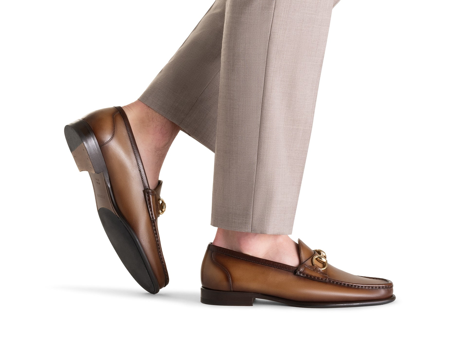 Magnanni - Ginacarlo Moc Toe Bit Loafers - Brown