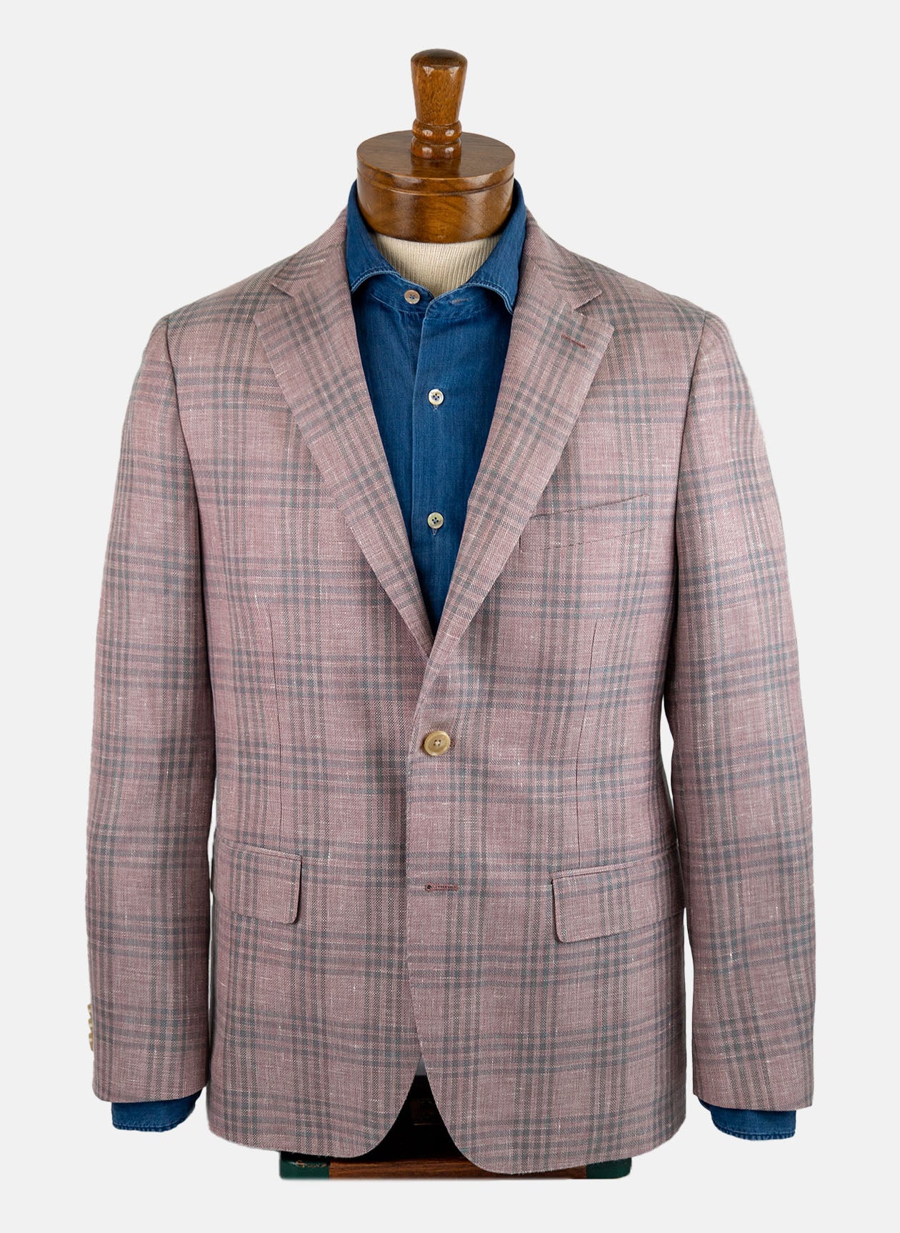 Paul Betenly - Kevin Sport Coat - Pink/Grey Plaid