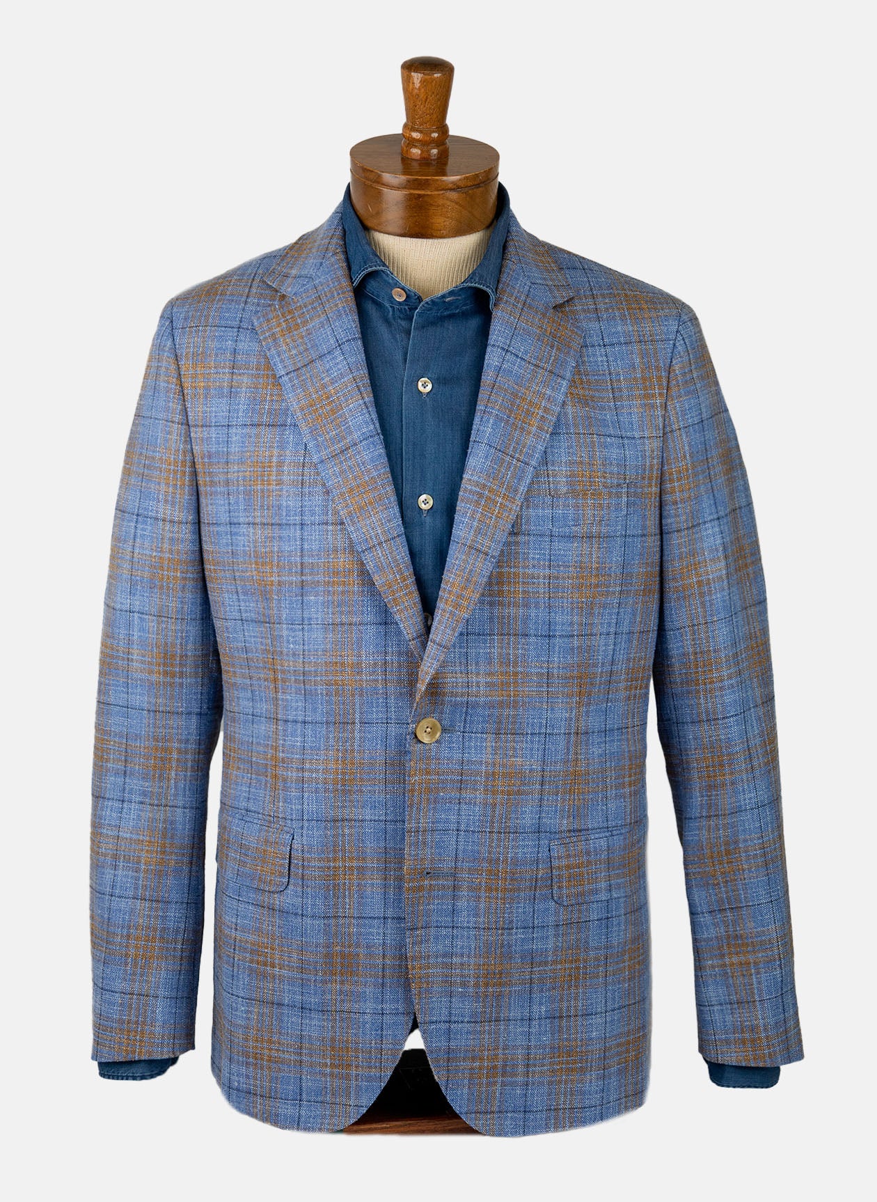 [美品]“Paul Betenly” メンズジャケット Paul Betenly - Kevin Sport Coat - Blue/Brown Plaid