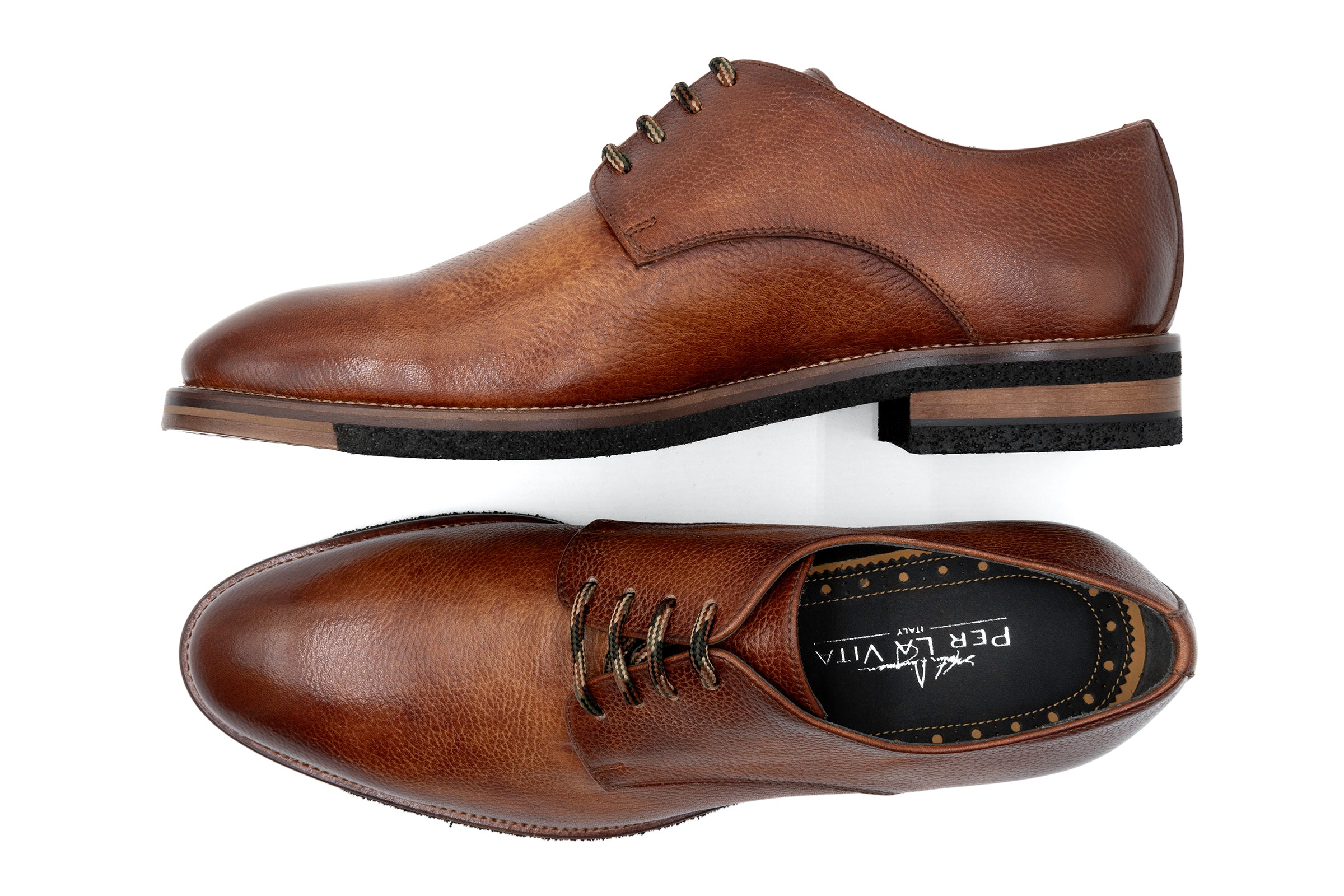 Martin Dingman - Tuscan Italian Calf Leather Plain Toe - Whiskey