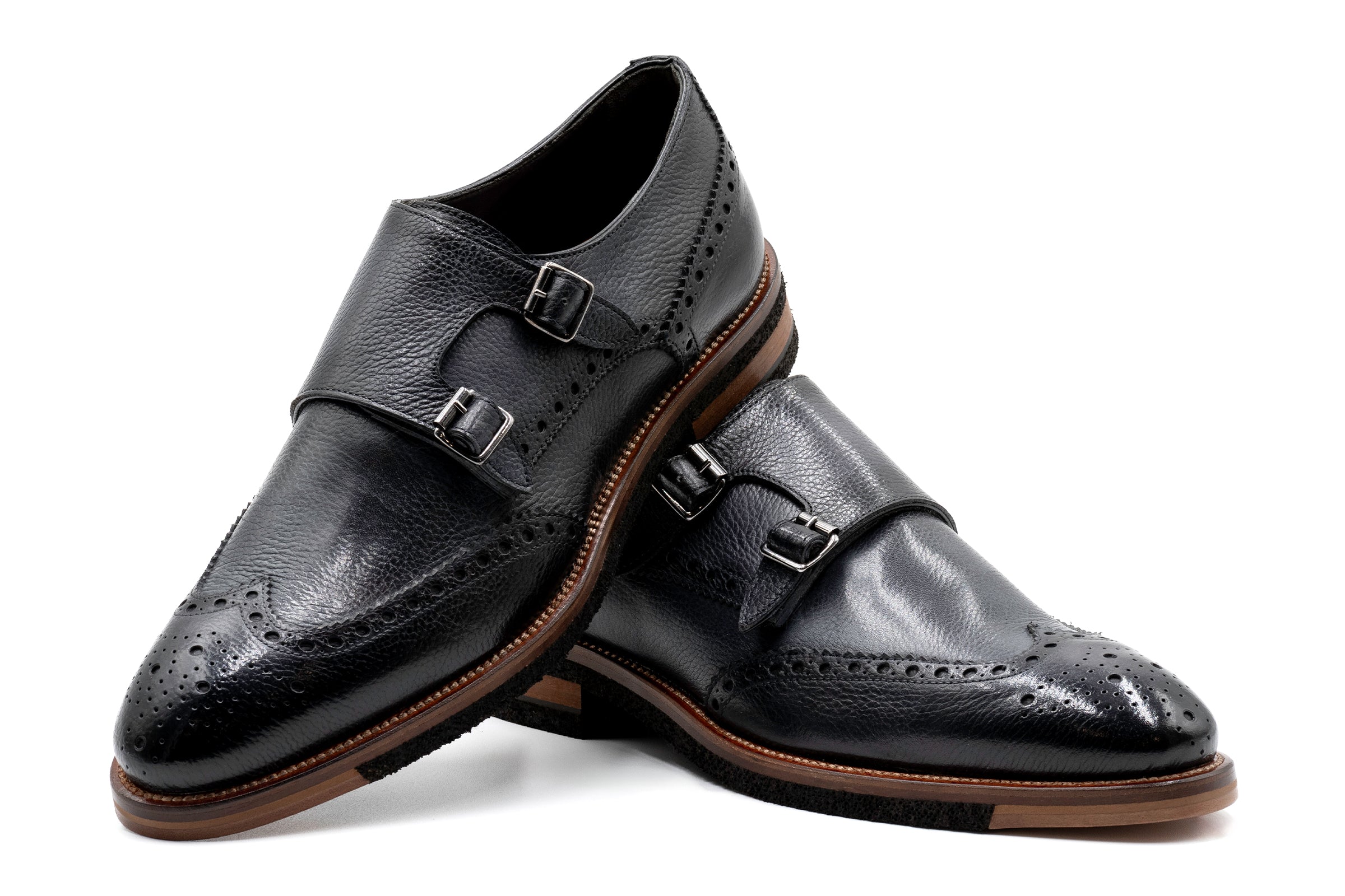 Martin Dingman - Tuscan Italian Calf Double Monk - Graphite